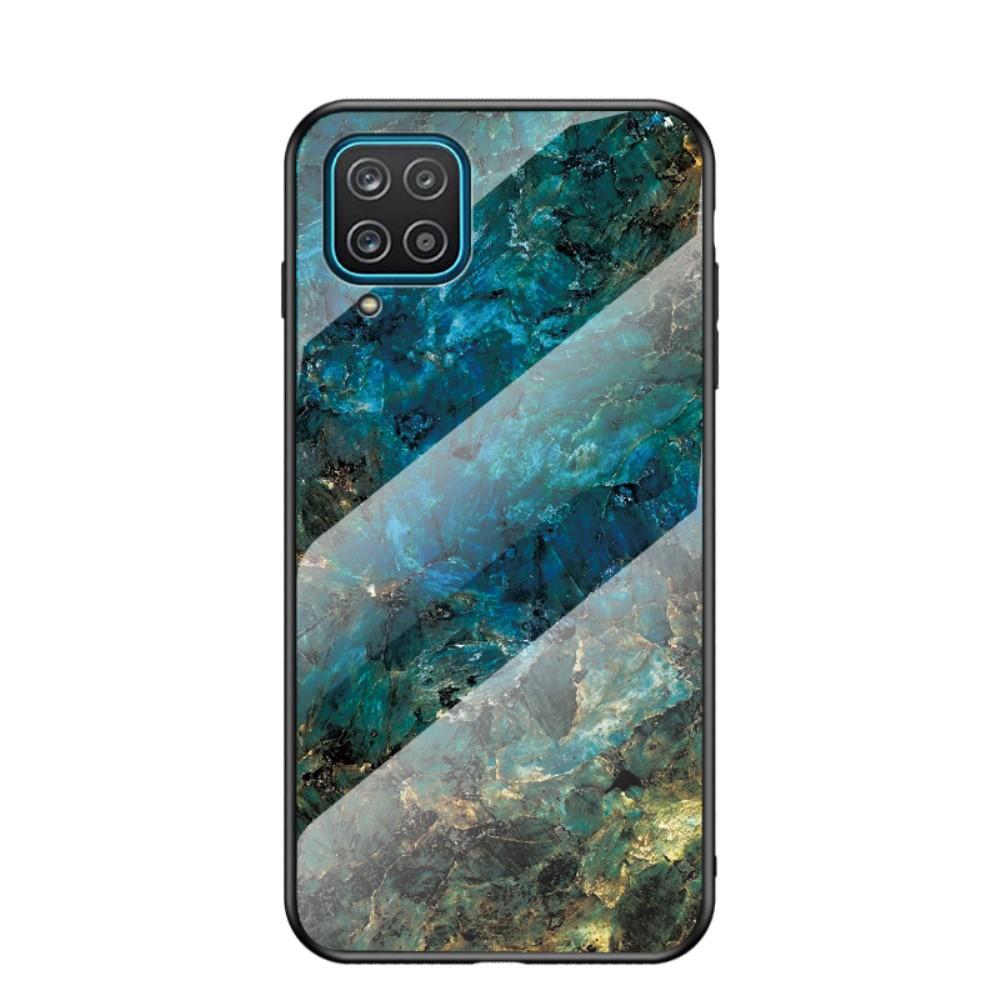 Samsung Galaxy A12 Mobilskal med baksida av glas, emerald