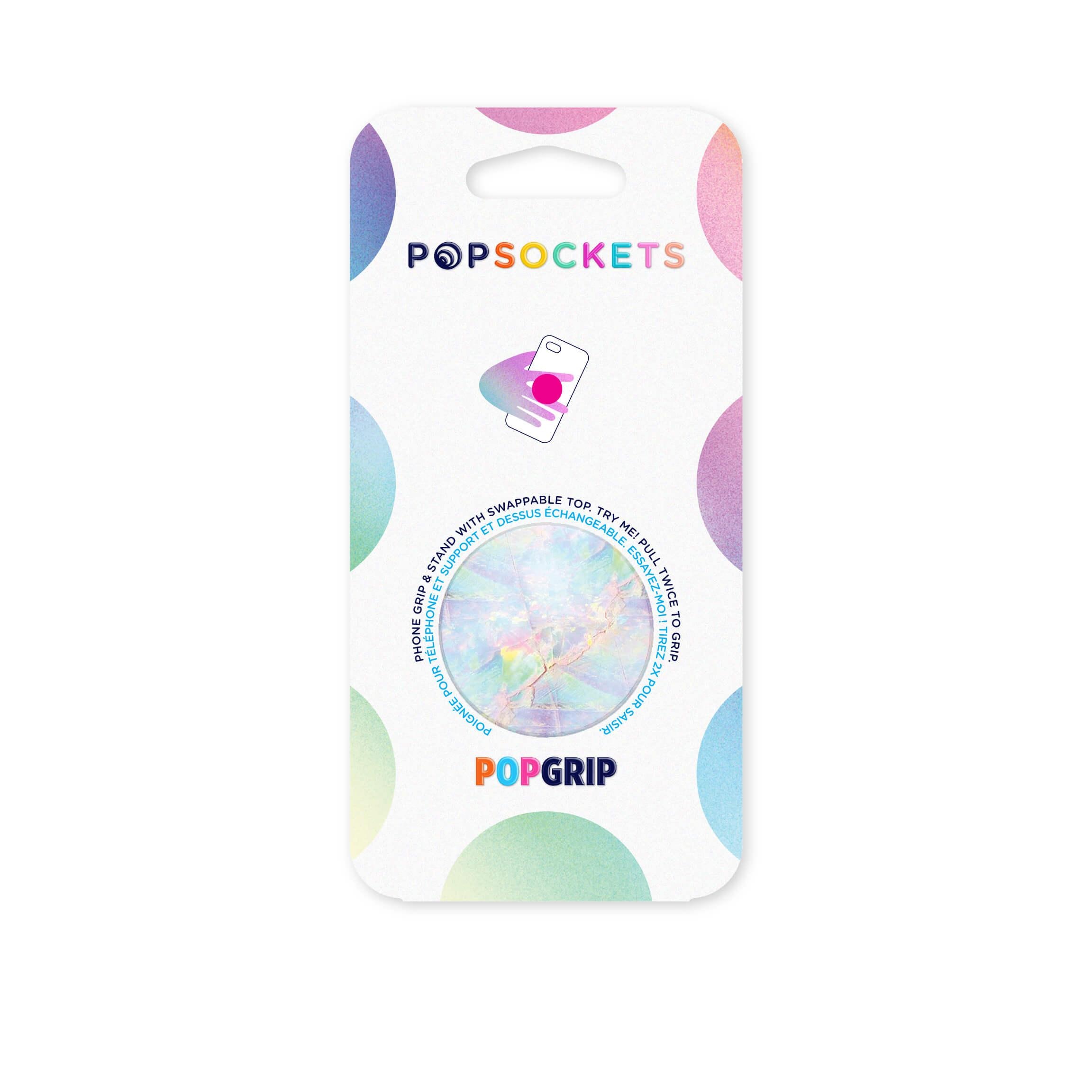 PopGrip Mobilhållare / ställ med avtagbar top, Opal