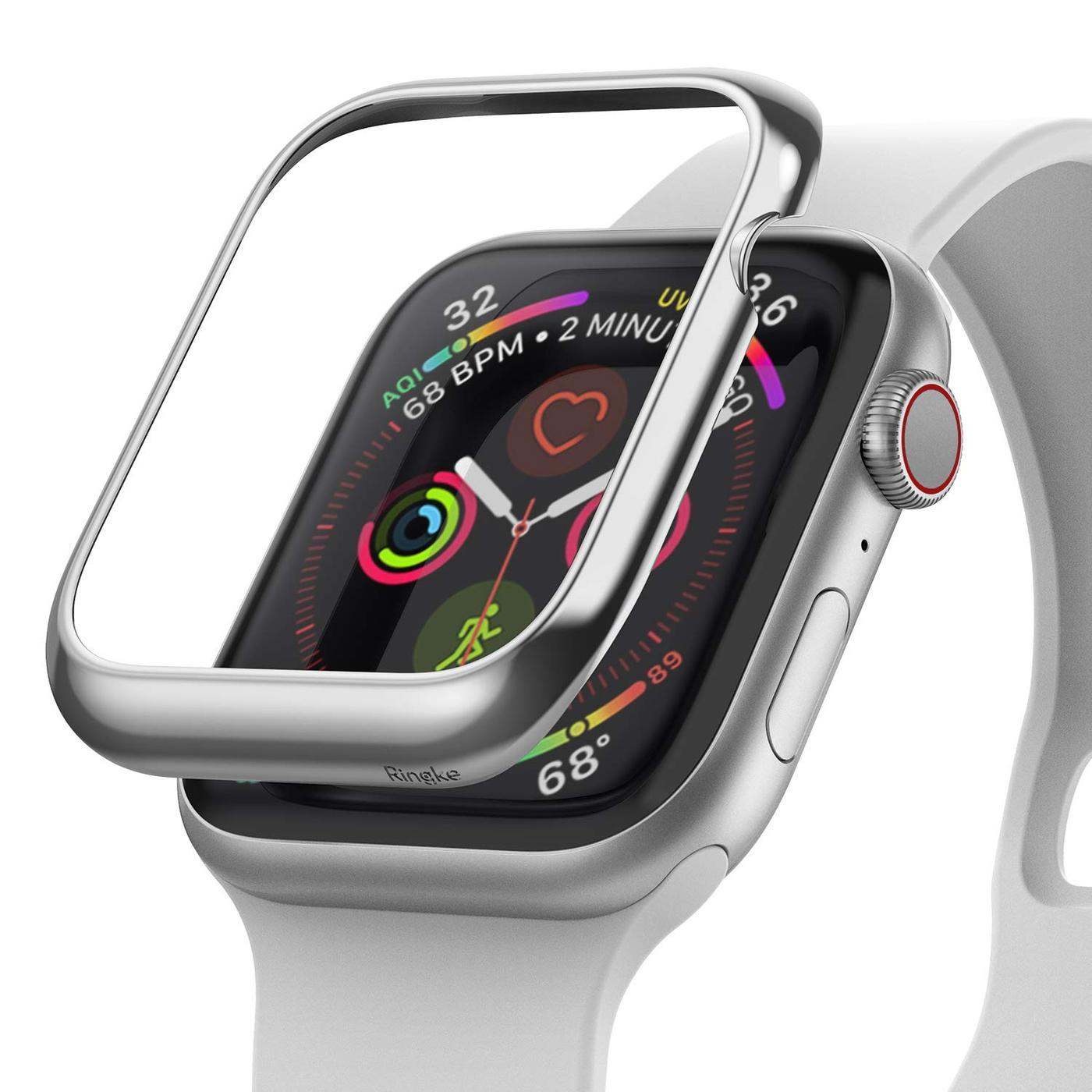 Apple Watch Series 7 41mm Skyddsram - Bezel Styling Silver