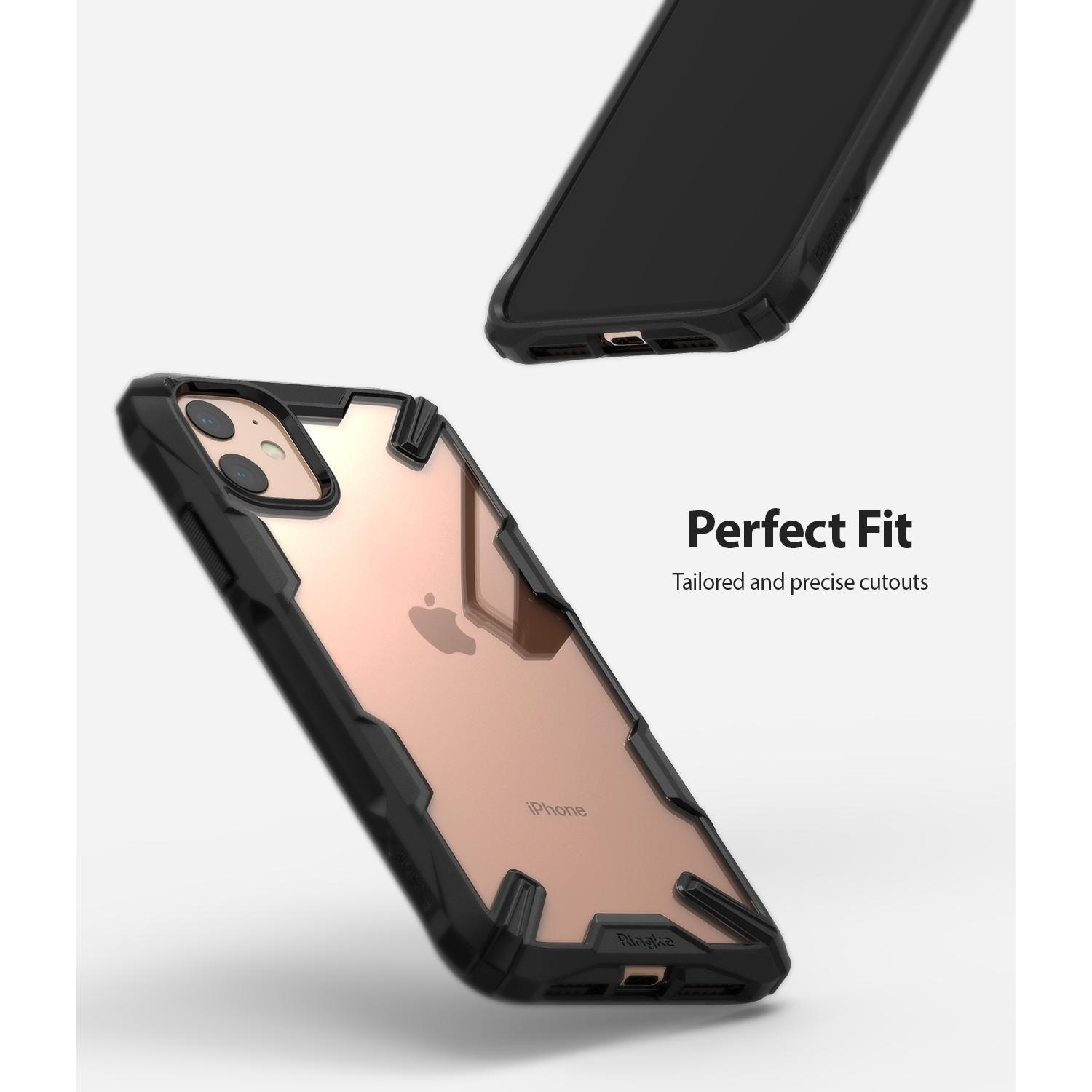 iPhone 11 Fusion X Skal, svart/genomskinlig