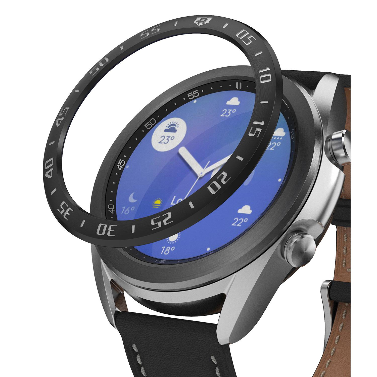 Samsung Galaxy Watch 3 41mm Skyddsram - Bezel Styling Svart