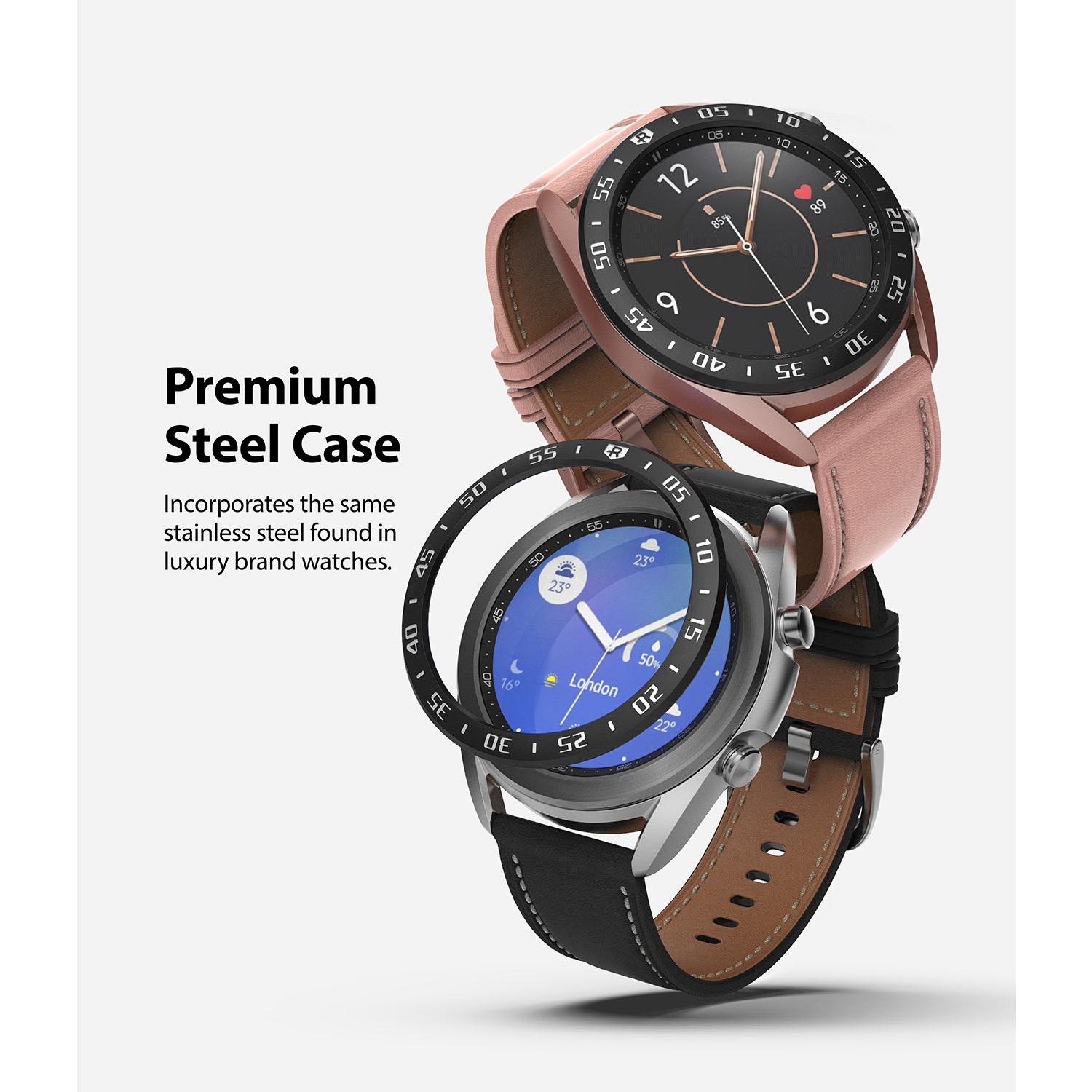 Samsung Galaxy Watch 3 41mm Skyddsram - Bezel Styling Svart