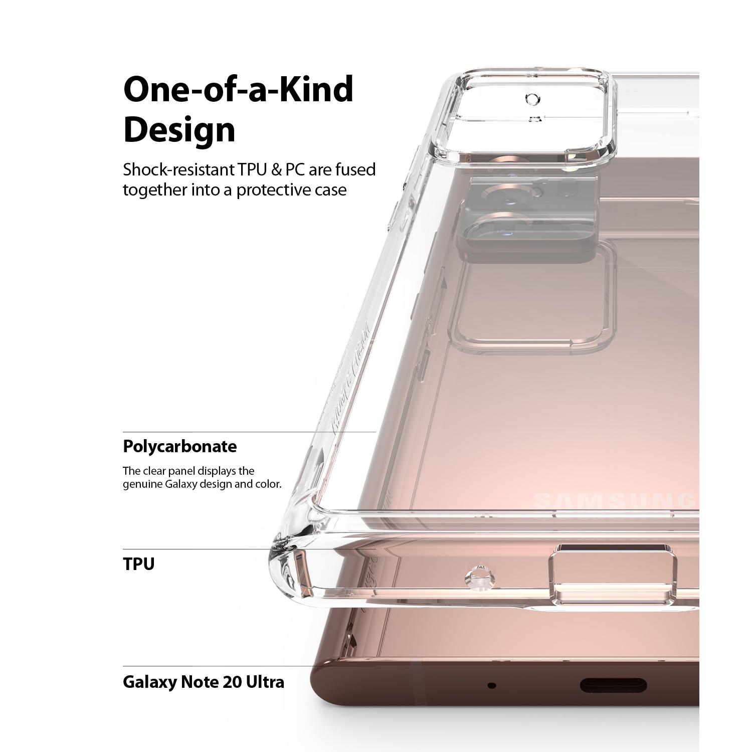 Galaxy Note 20 Ultra Fusion skal, genomskinlig