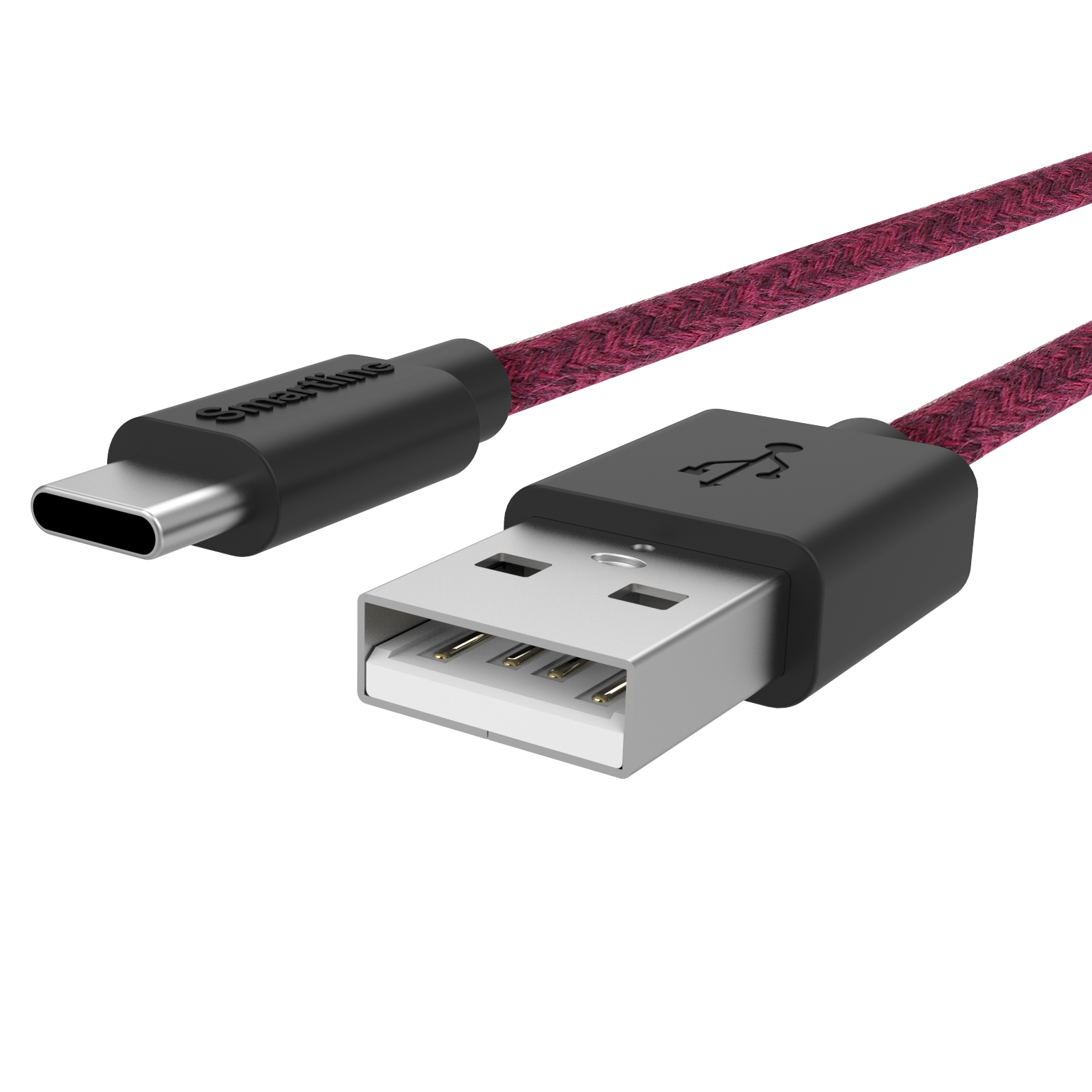 Fuzzy Laddningskabel 2m USB-C, lila