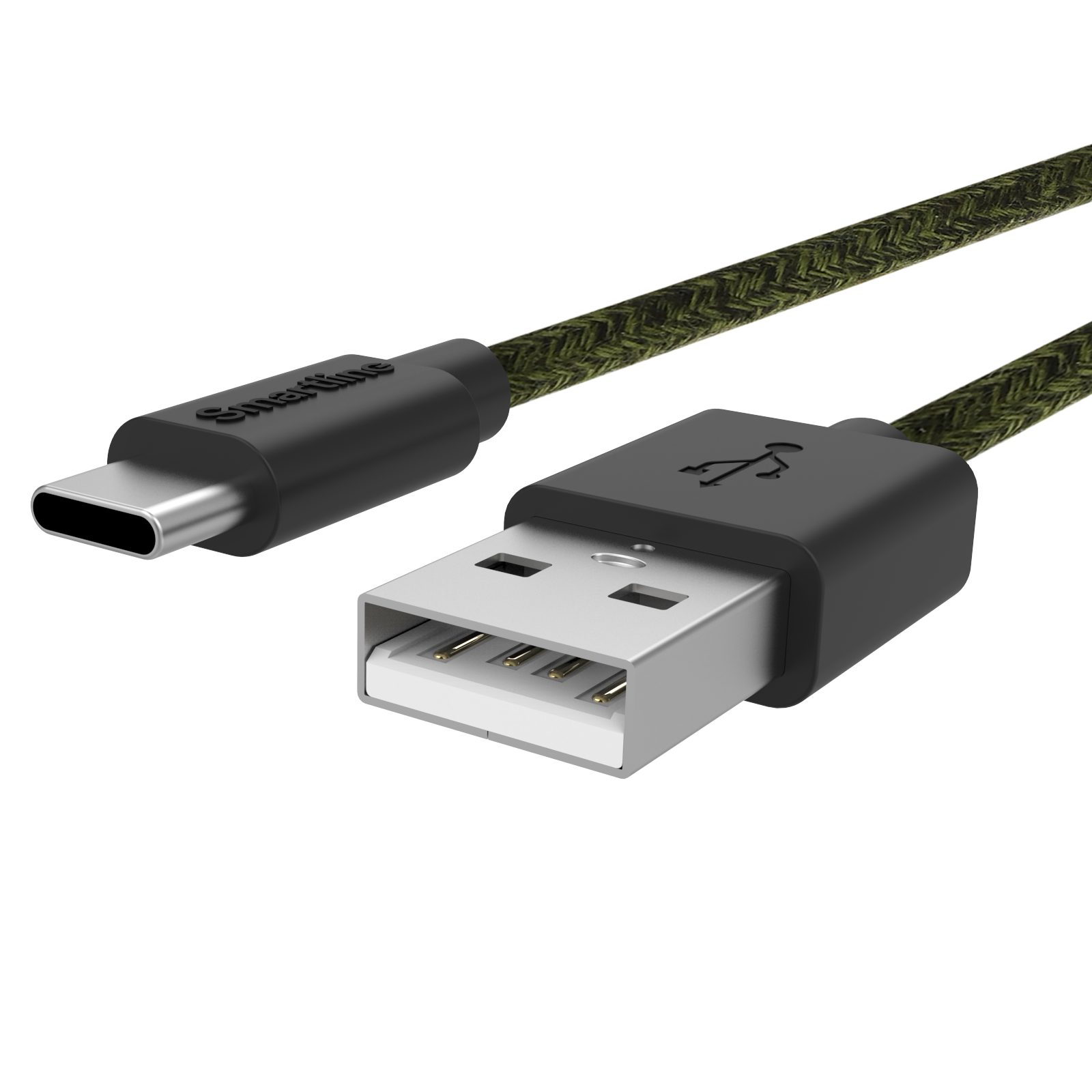 Fuzzy Laddningskabel 2m USB-C, grön