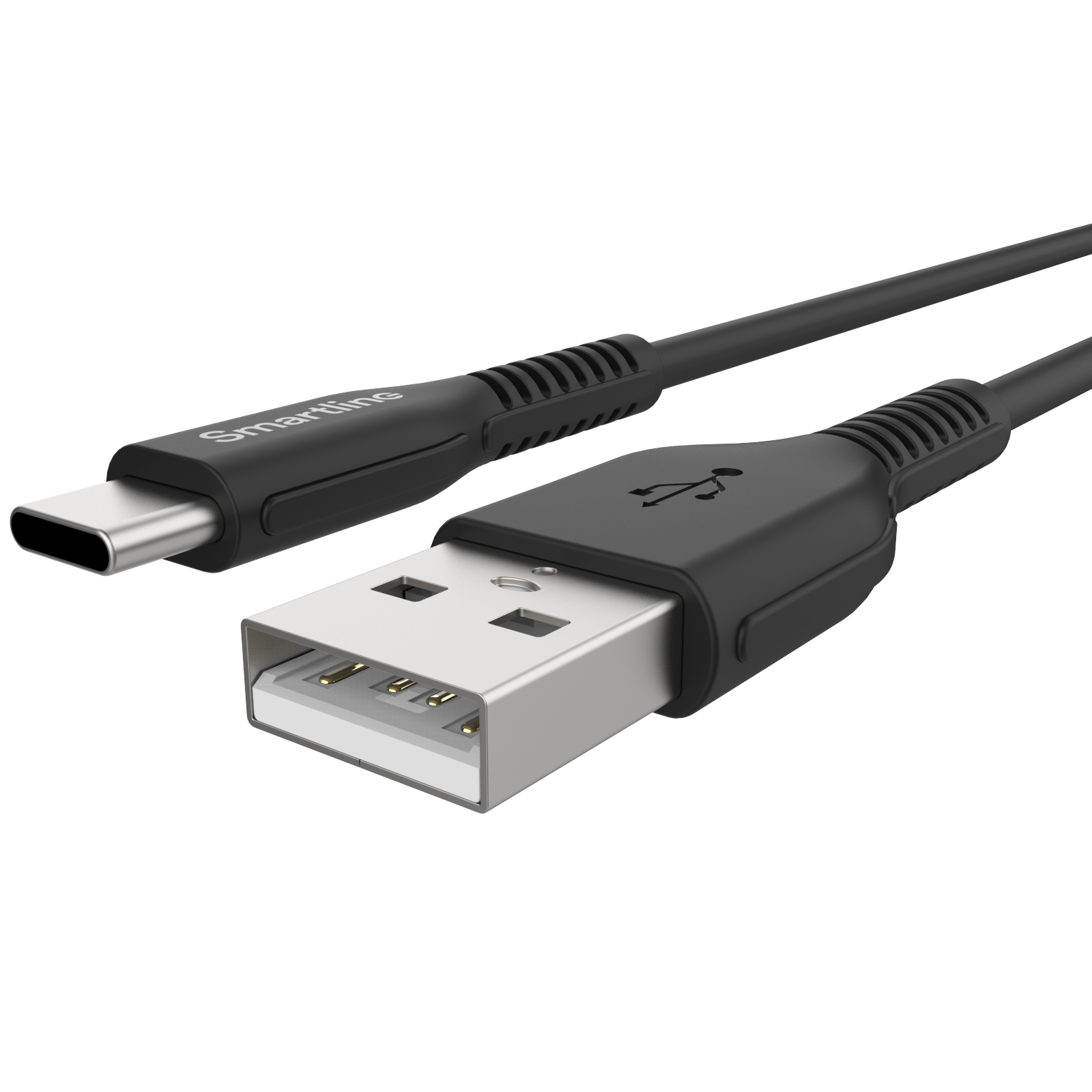 Slitstark Laddningskabel 2m USB-C, svart