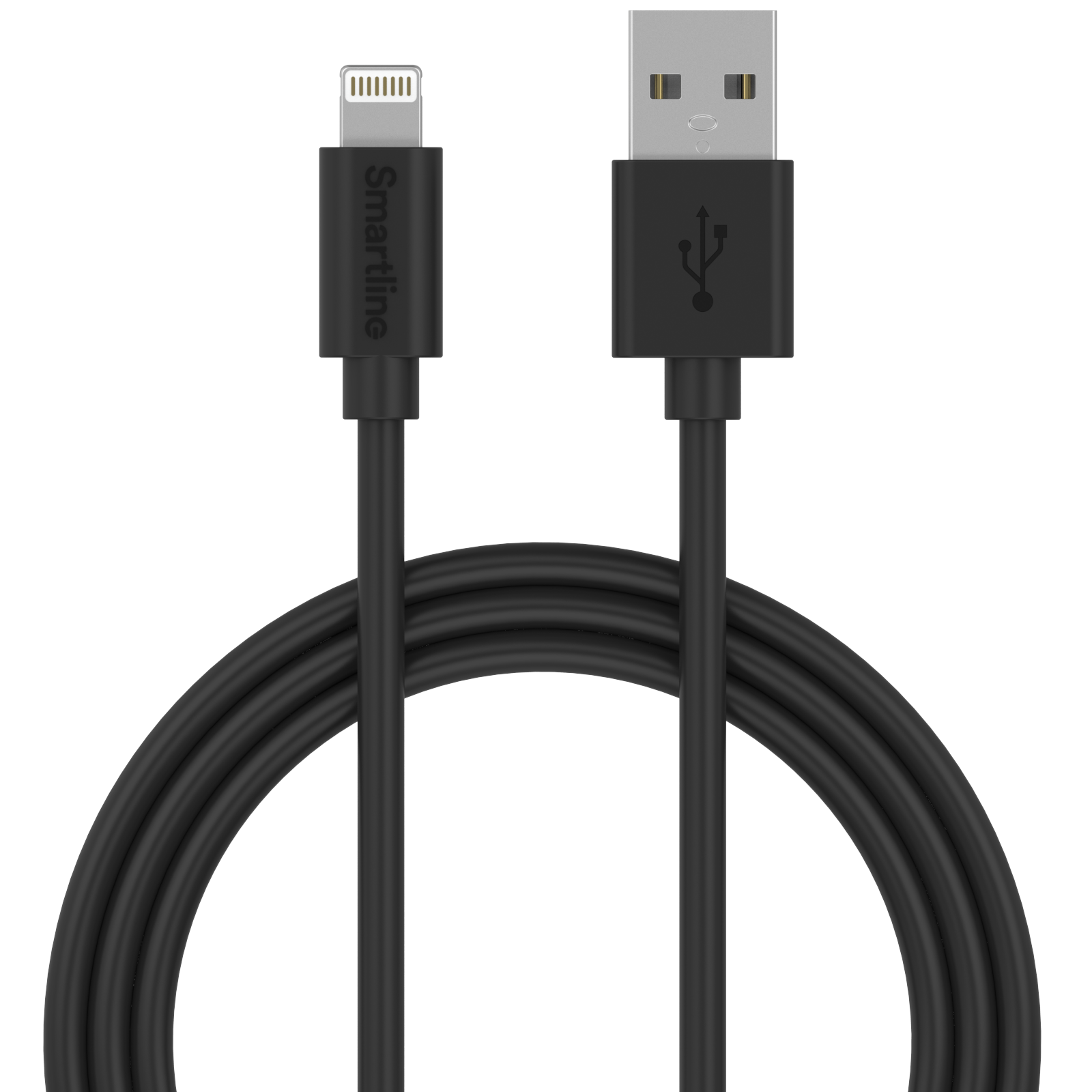 Laddningskabel 1m USB-A till Lightning, svart