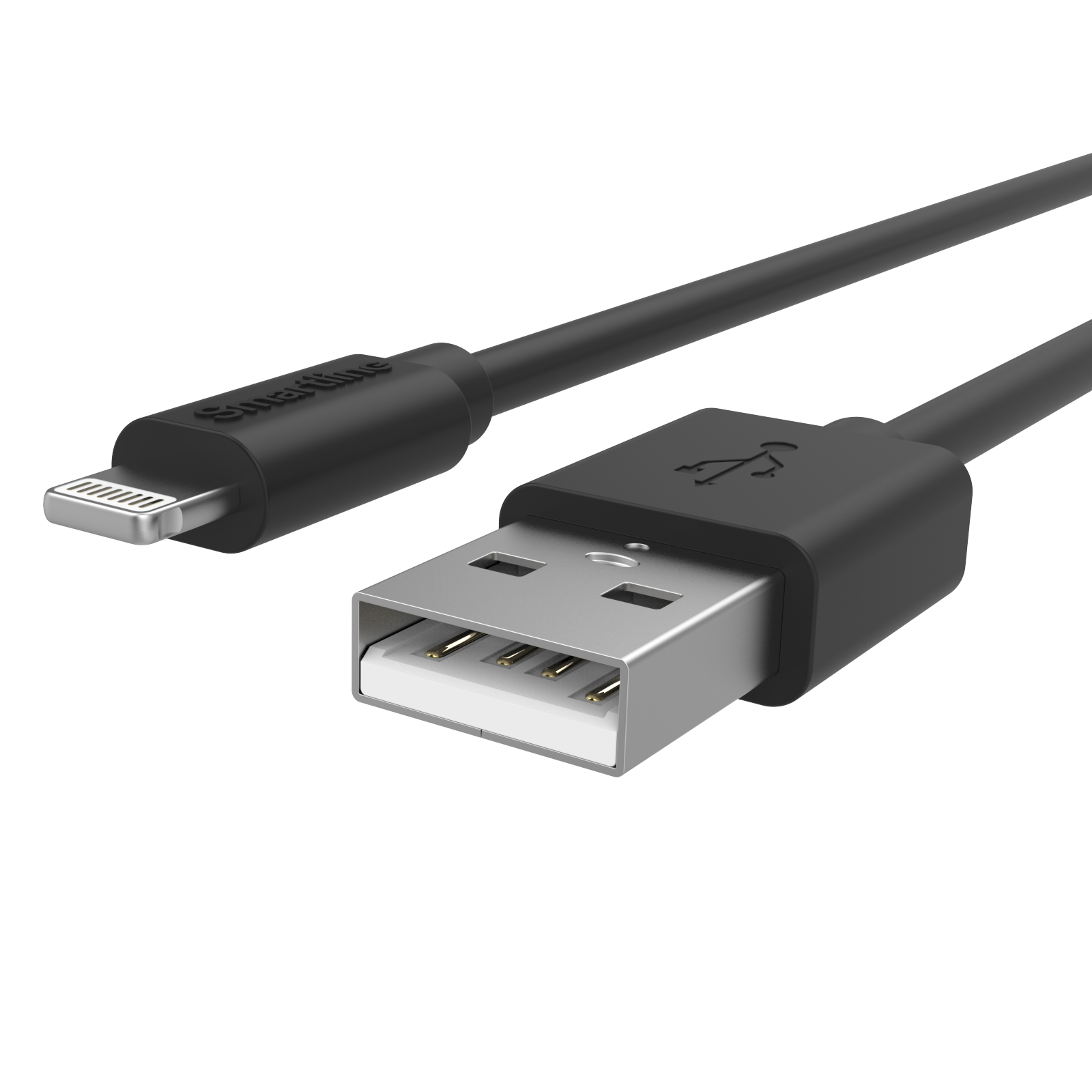 Laddningskabel 1m USB-A till Lightning, svart