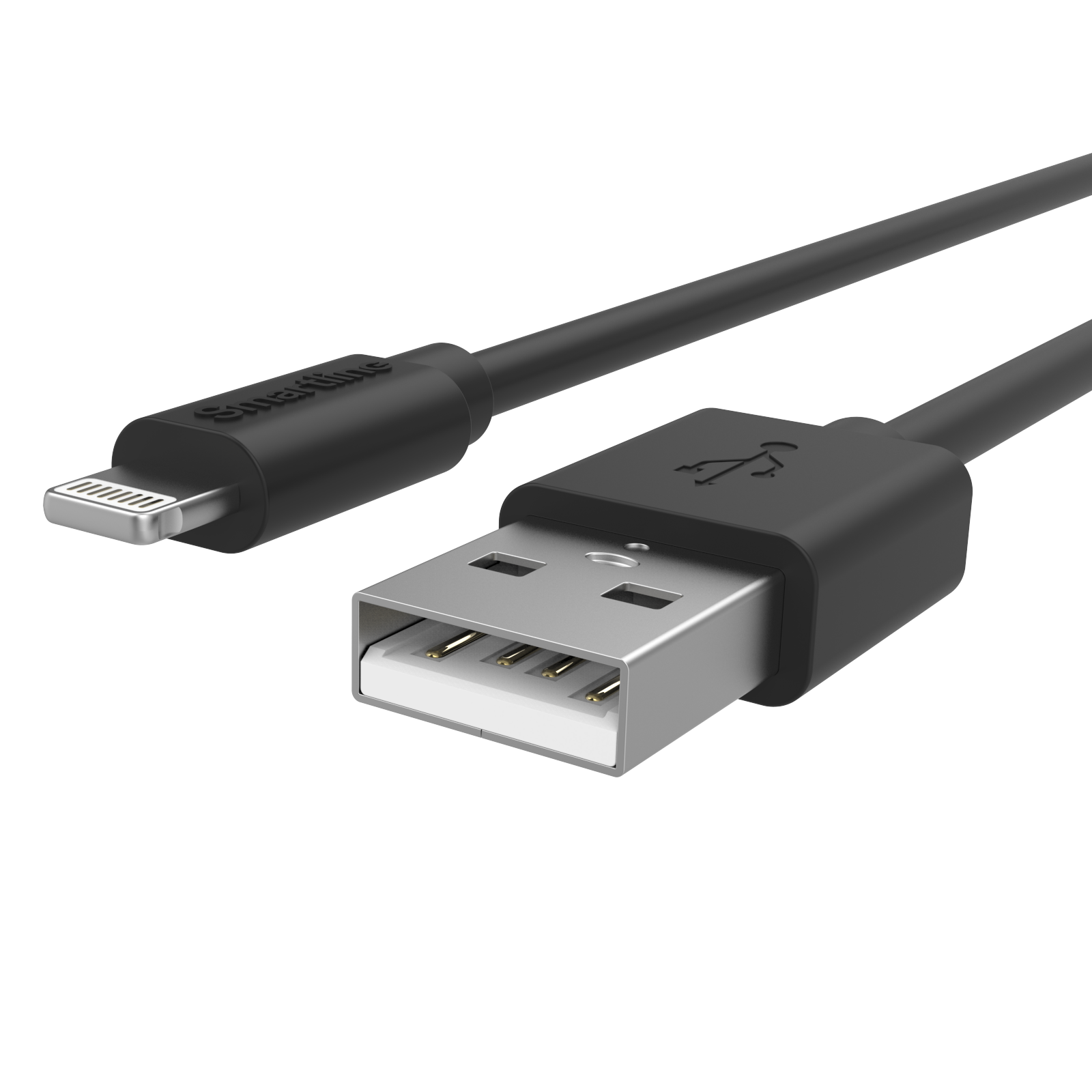 Laddningskabel 2m USB-A till Lightning, svart