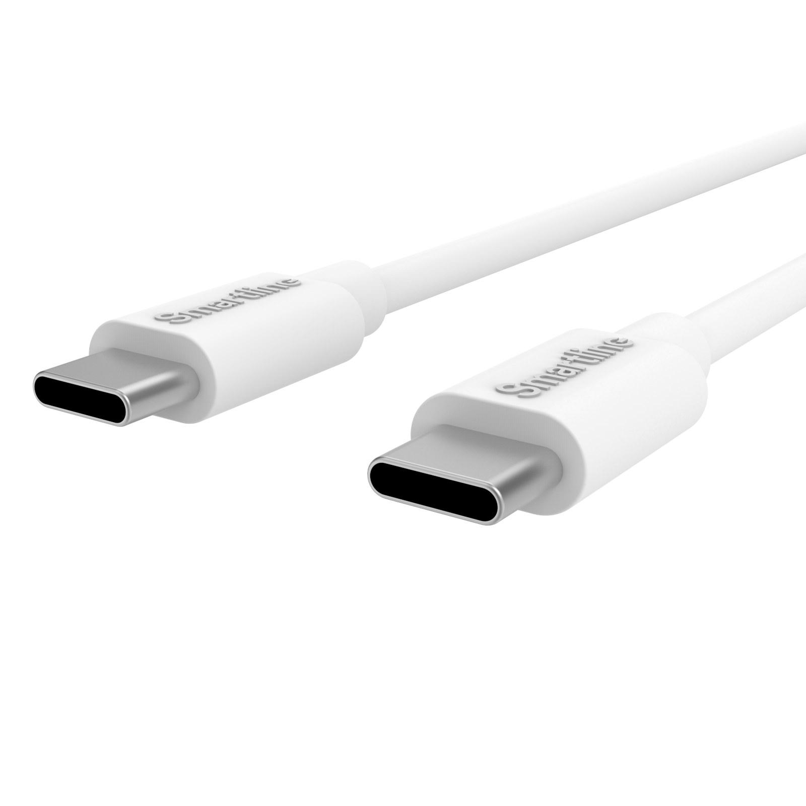 USB-C-laddare - Kit för optimal laddning med 2m USB-C-kabel, vit - Smartline