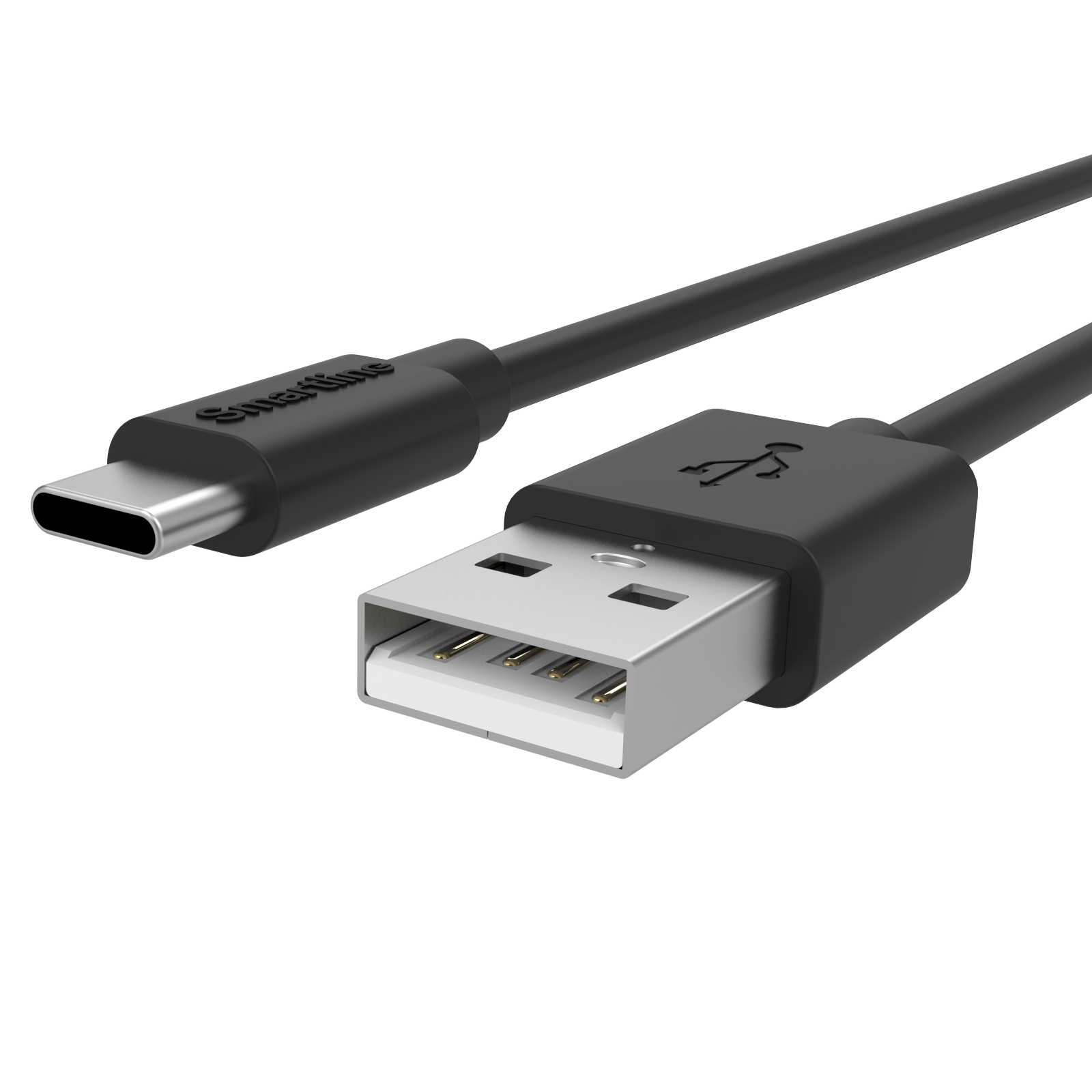 Laddningskabel 1m USB-C, svart