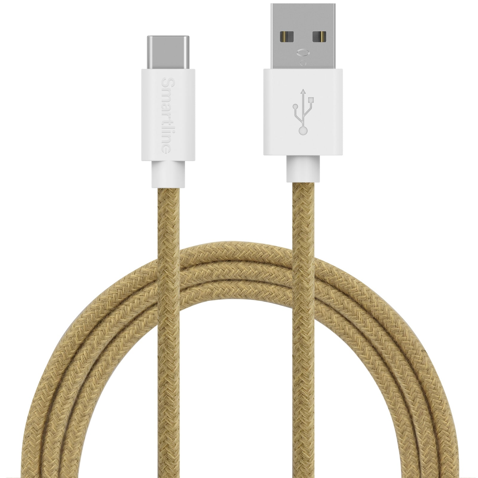 Fuzzy Laddningskabel 2m USB-C, Sand