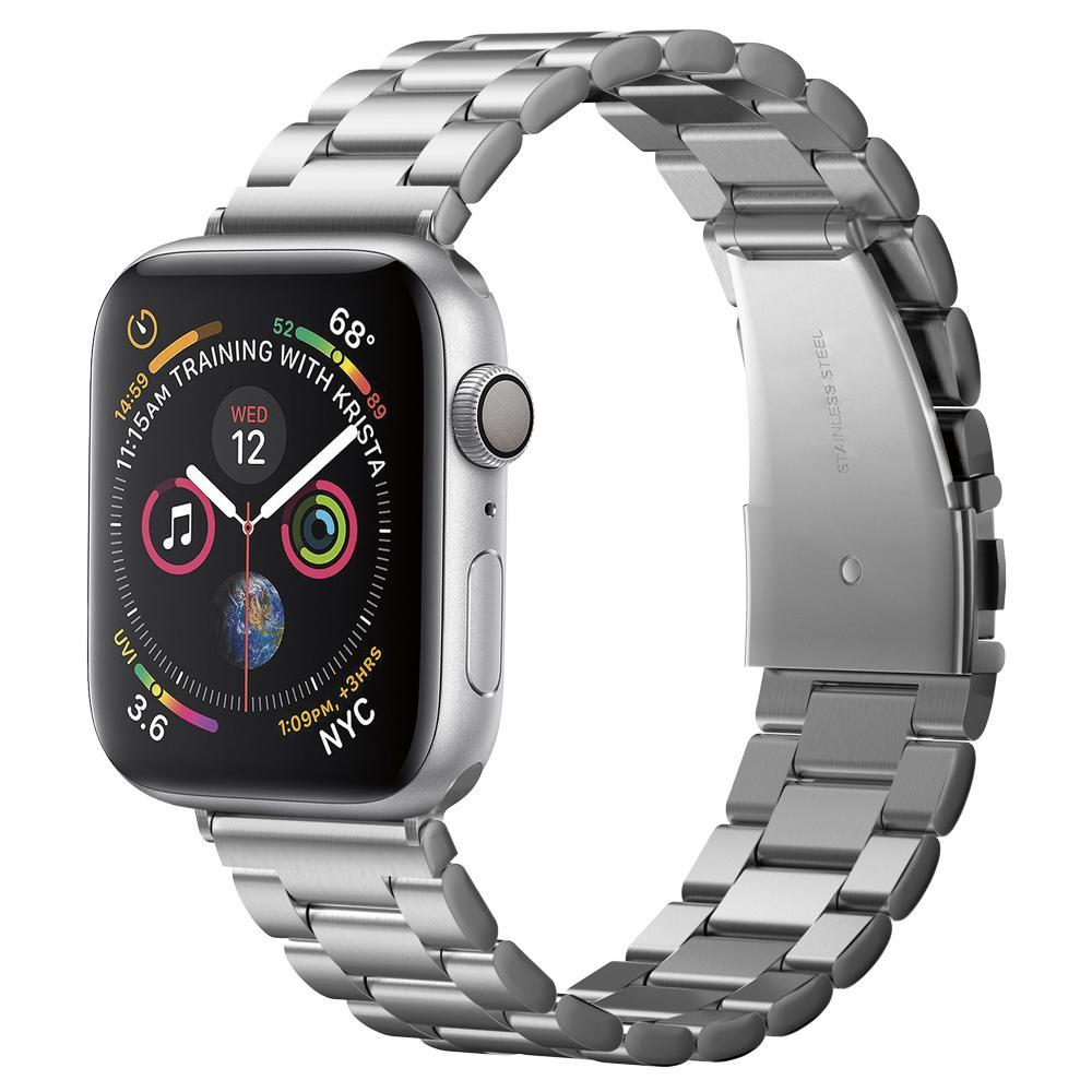 Apple Watch 45mm Series 7 Metallarmband Modern Fit, silver