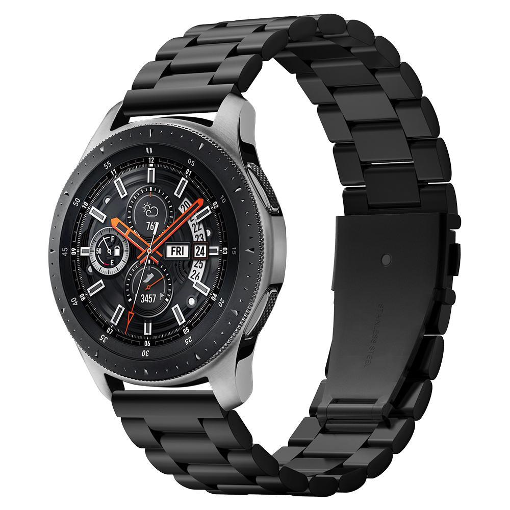 Galaxy Watch 46mm Metallarmband Modern Fit, svart