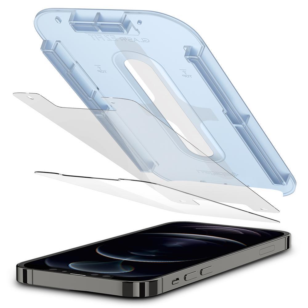 iPhone 12/12 Pro Skärmskydd med installationsram (2-pack) GLAS.tR EZ Fit