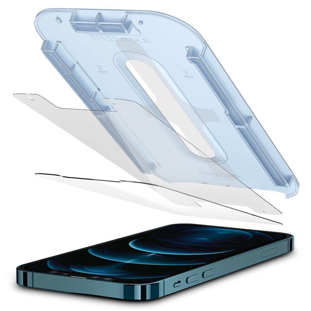 iPhone 12 Pro Max Skärmskydd med installationsram (2-pack) GLAS.tR EZ Fit