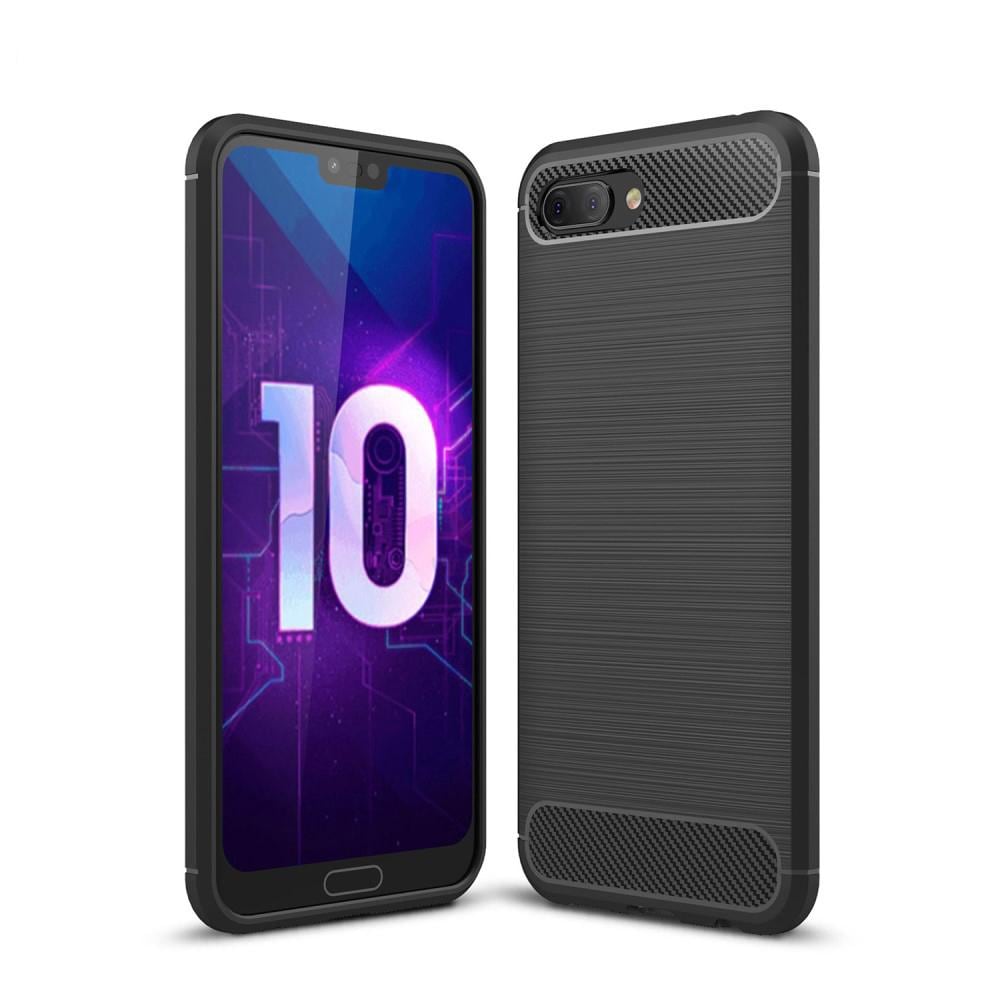 Huawei Honor 10 TPU-skal Brushed, Svart