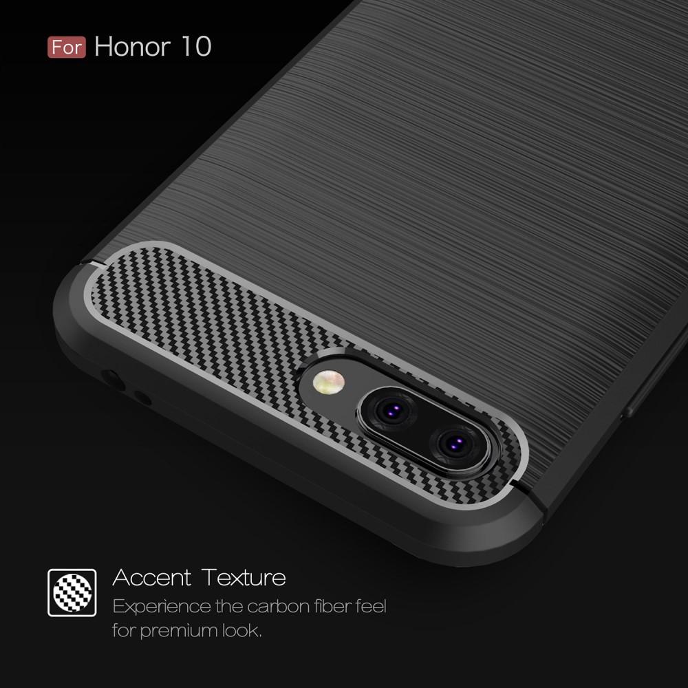 Huawei Honor 10 TPU-skal Brushed, Svart