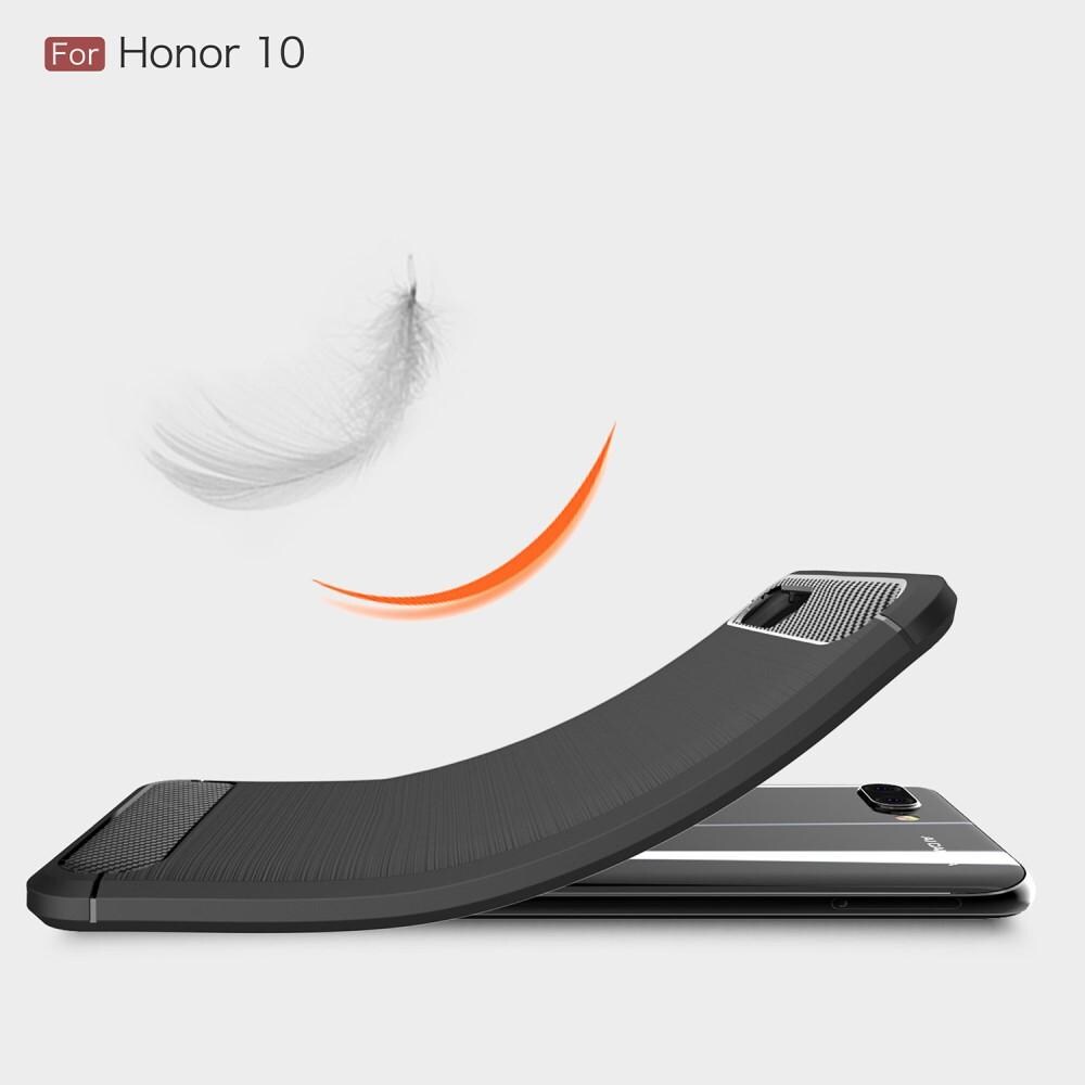 Huawei Honor 10 TPU-skal Brushed, Svart