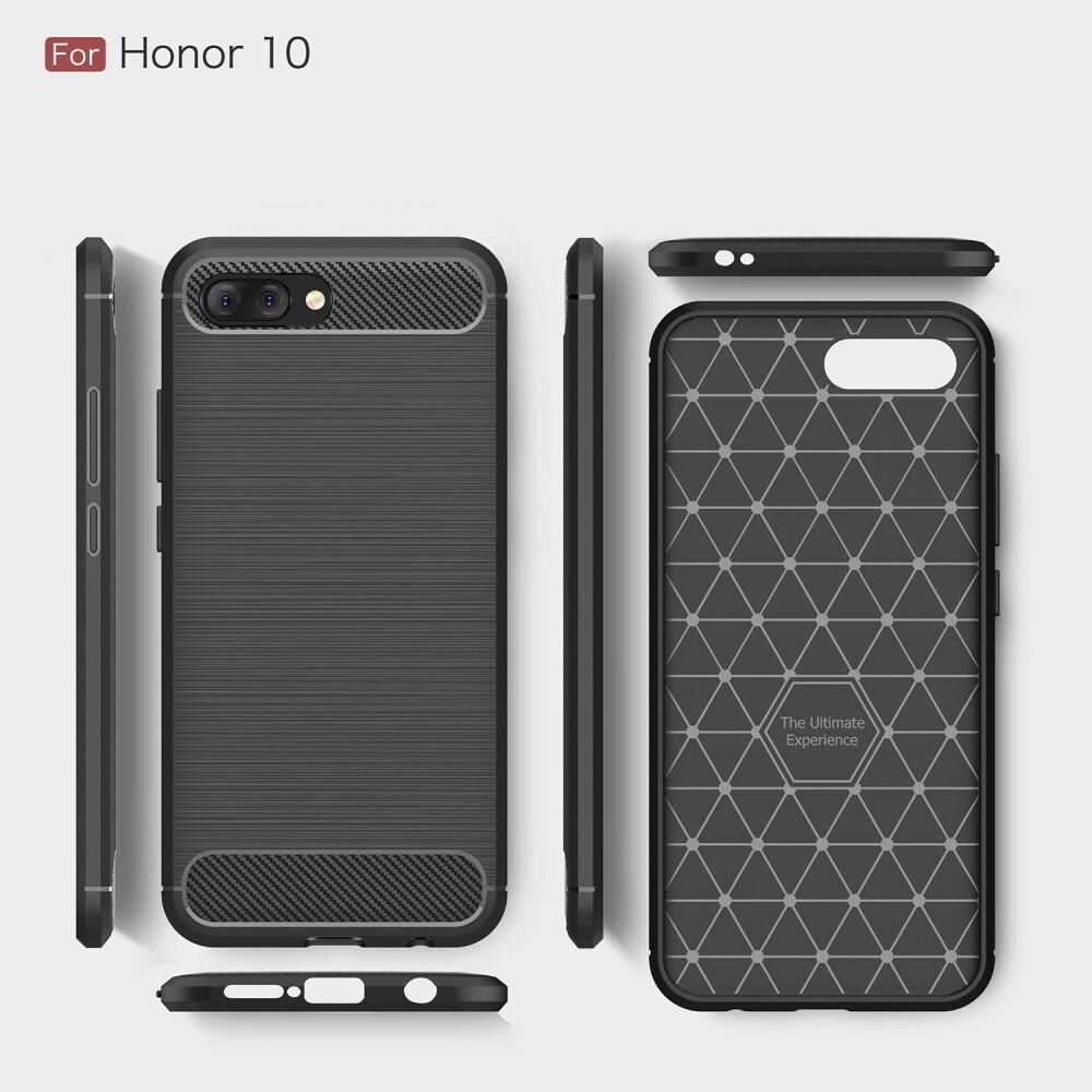 Huawei Honor 10 TPU-skal Brushed, Svart