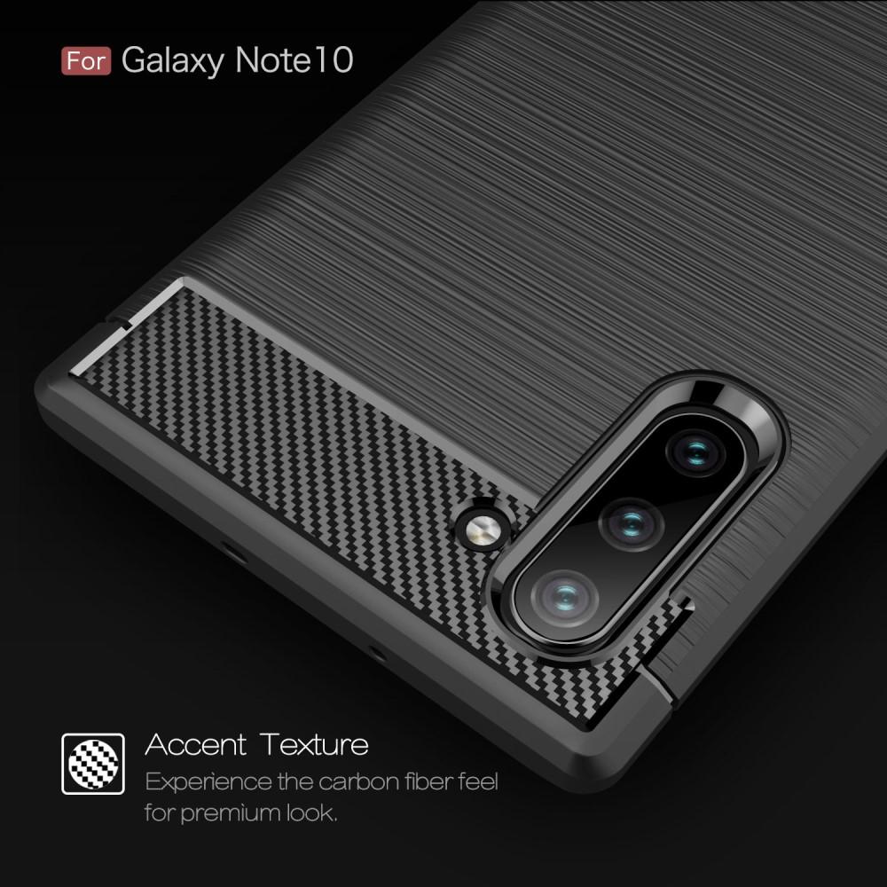 Galaxy Note 10 TPU-skal Brushed, Black