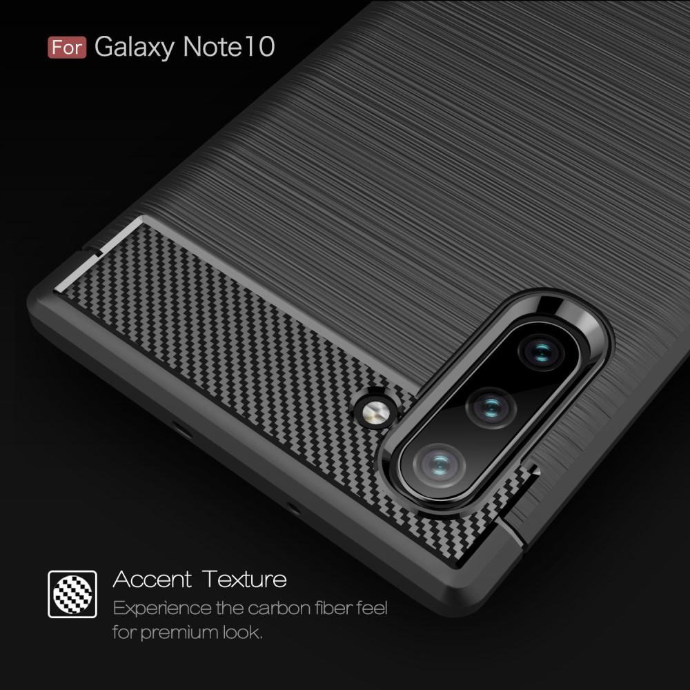 Samsung Galaxy Note 10 TPU-skal Brushed, Svart