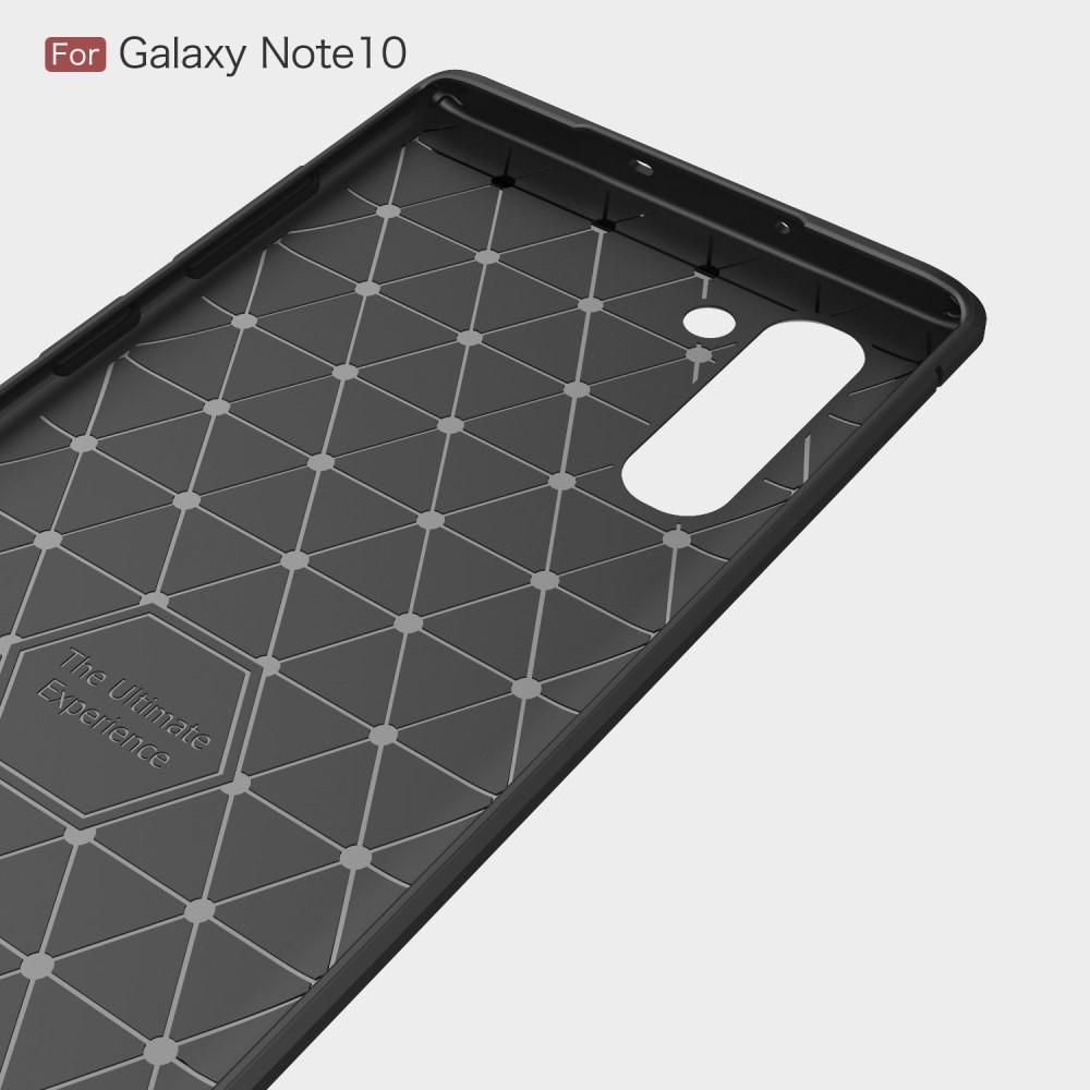 Samsung Galaxy Note 10 TPU-skal Brushed, Svart