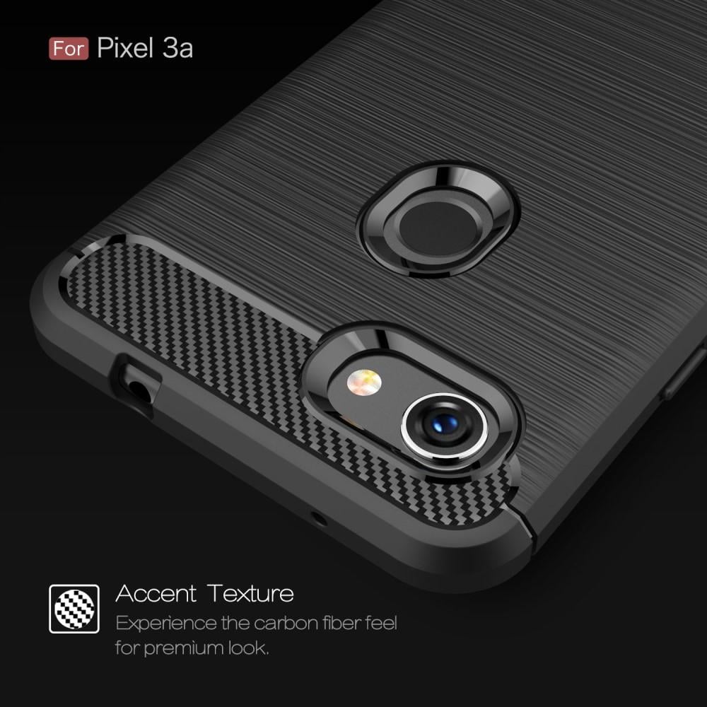 Google Pixel 3a TPU-skal Brushed, Svart
