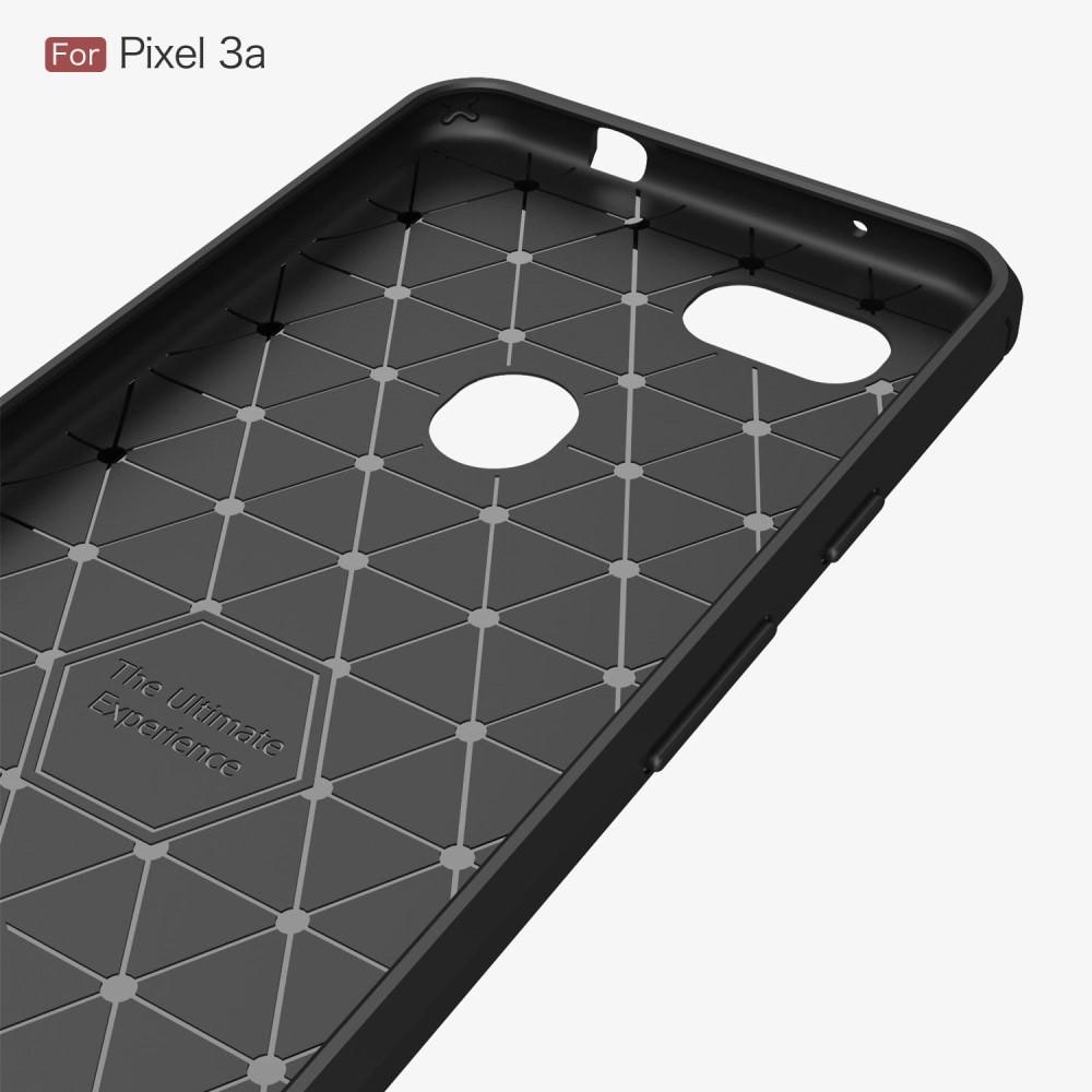 Google Pixel 3a TPU-skal Brushed, Svart