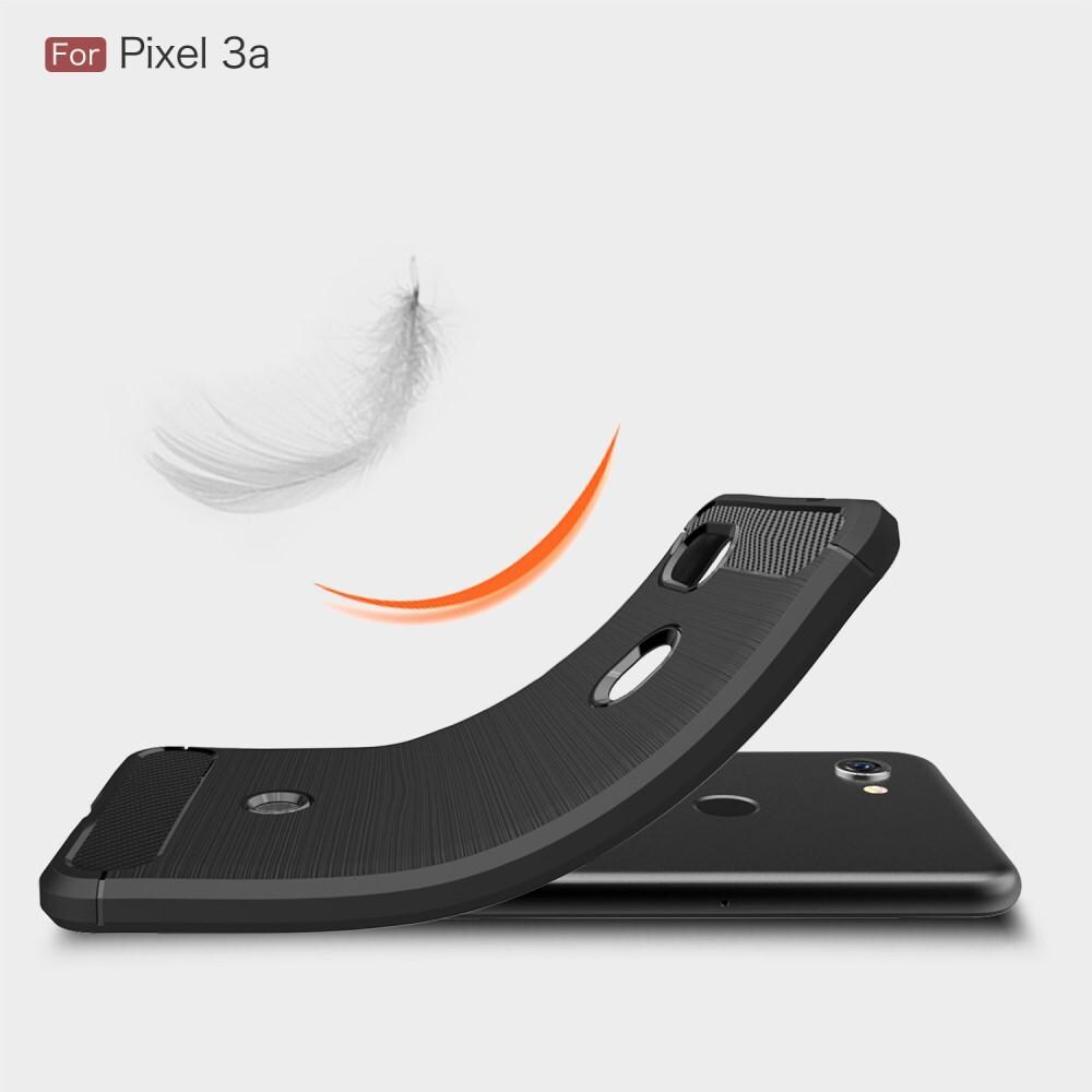 Google Pixel 3a TPU-skal Brushed, Svart