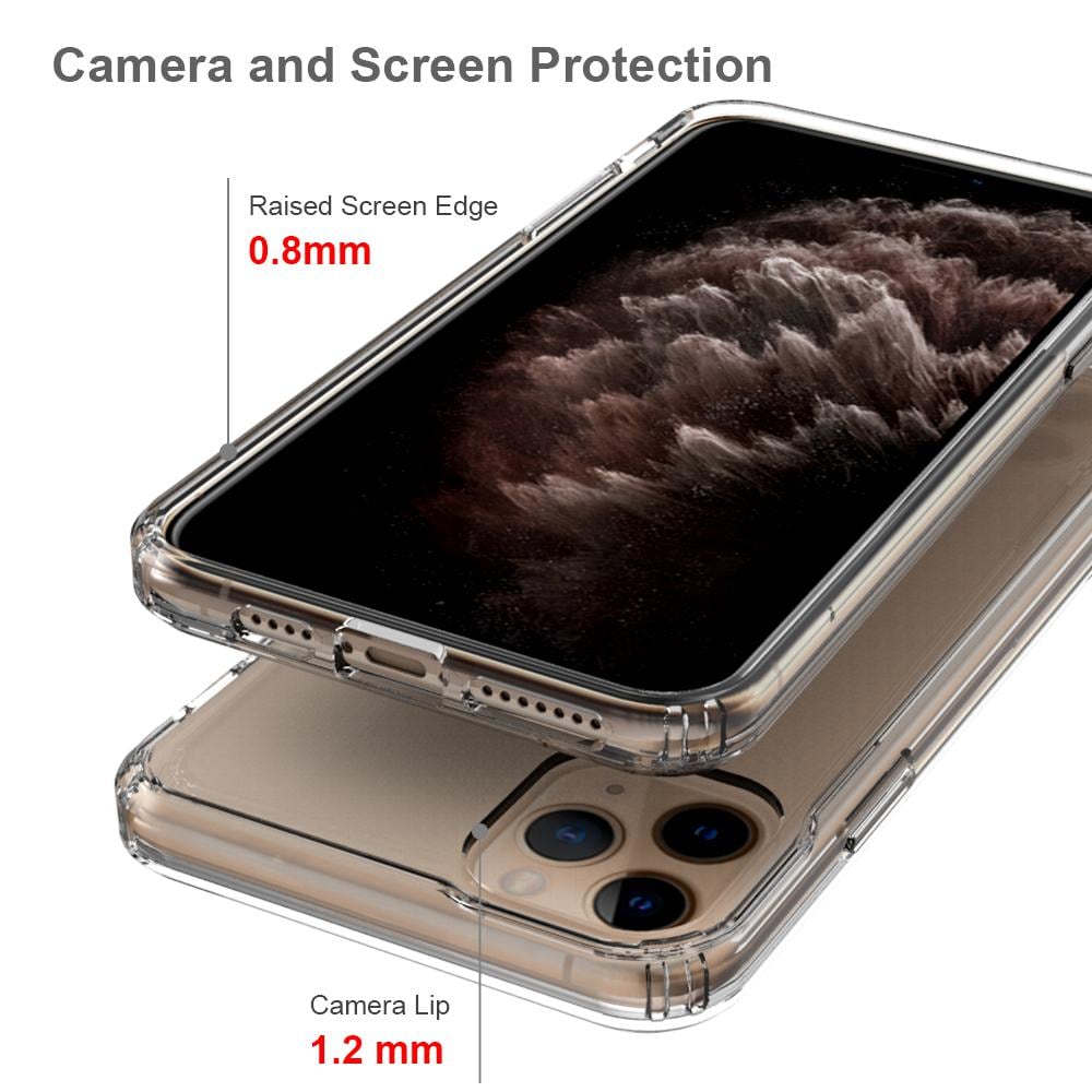 iPhone 11 Pro Max Crystal Hybrid-skal, Genomskinlig