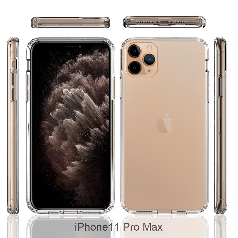 iPhone 11 Pro Max Crystal Hybrid-skal, Genomskinlig