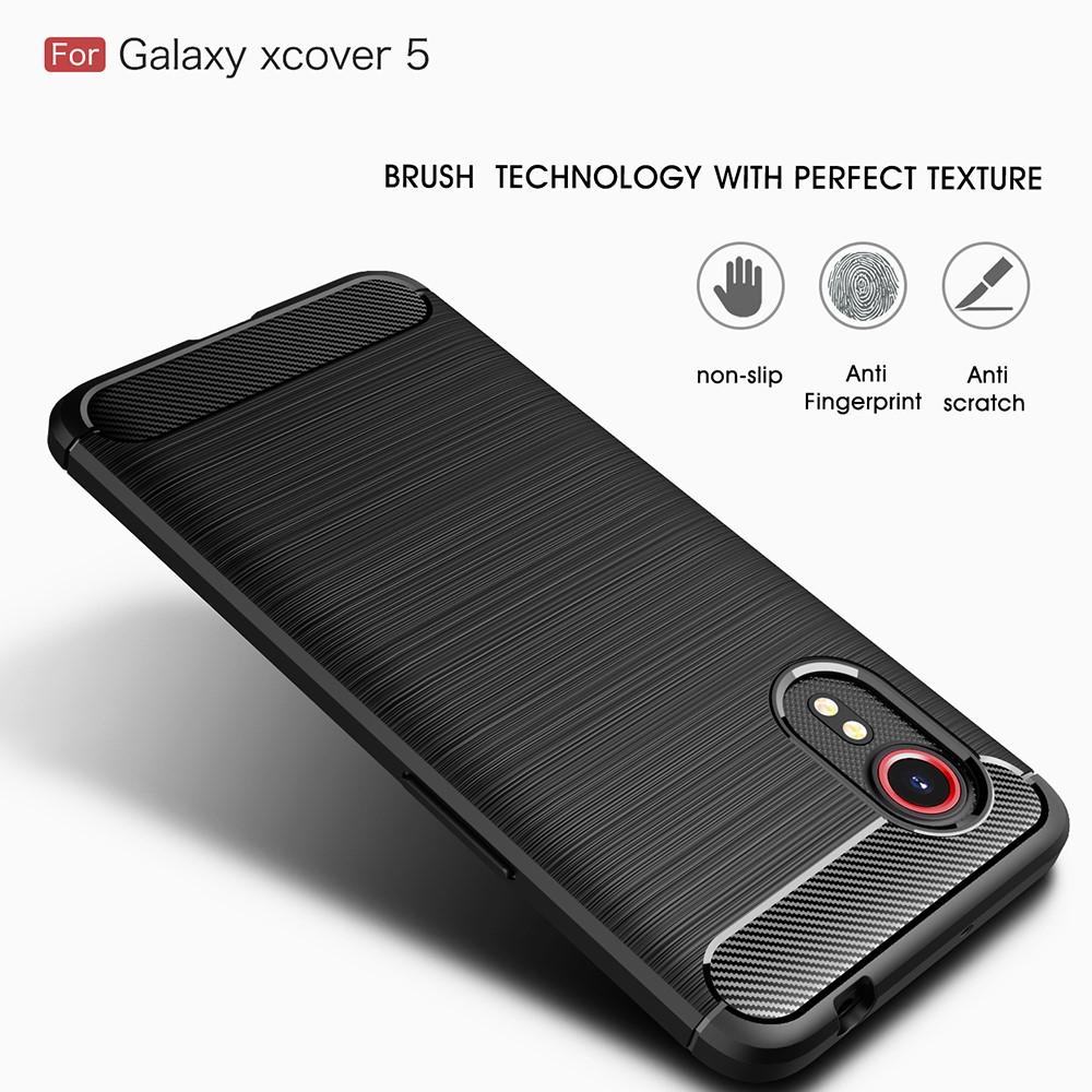 Galaxy Xcover 5 TPU-skal Brushed, Black