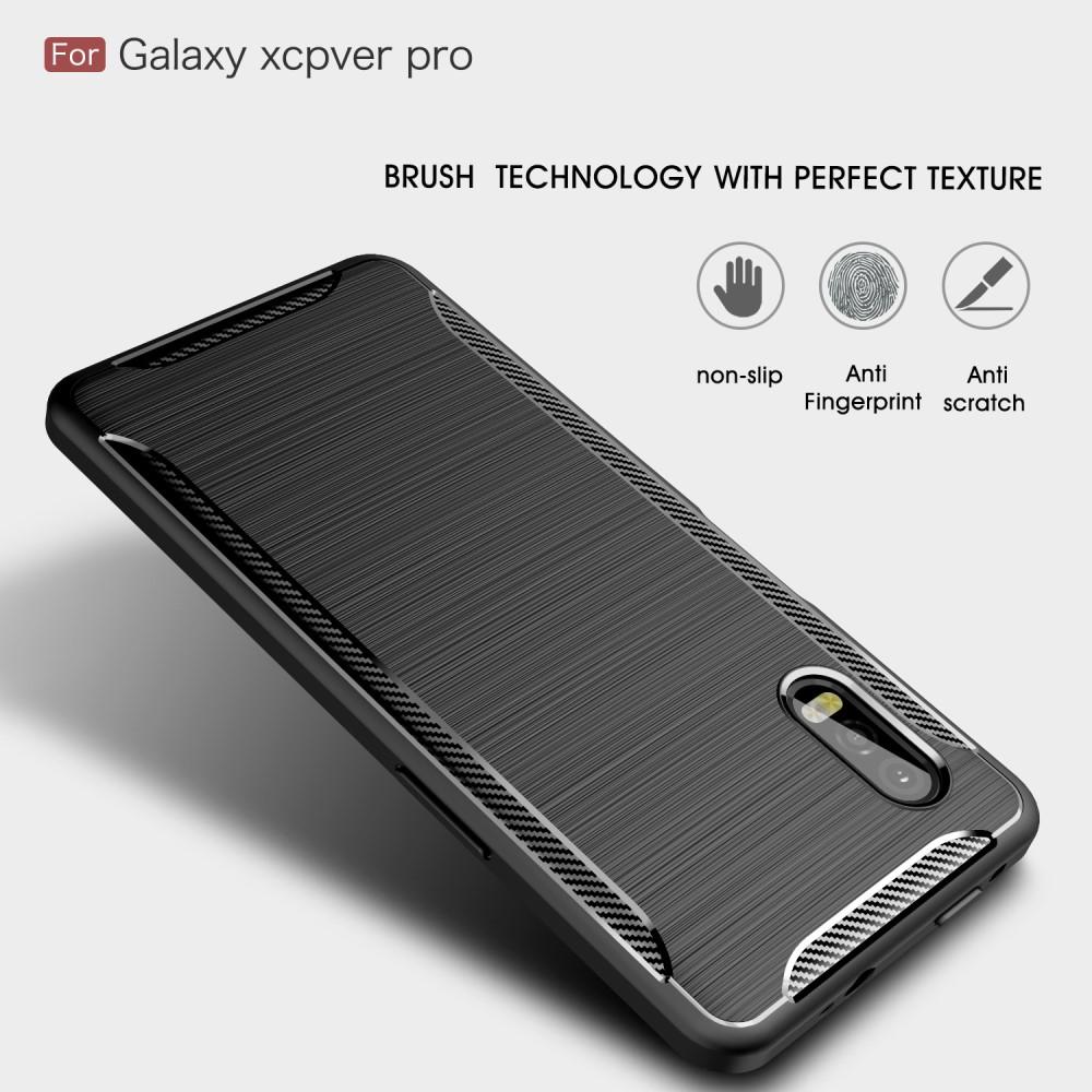 Galaxy Xcover Pro TPU-skal Brushed, Black