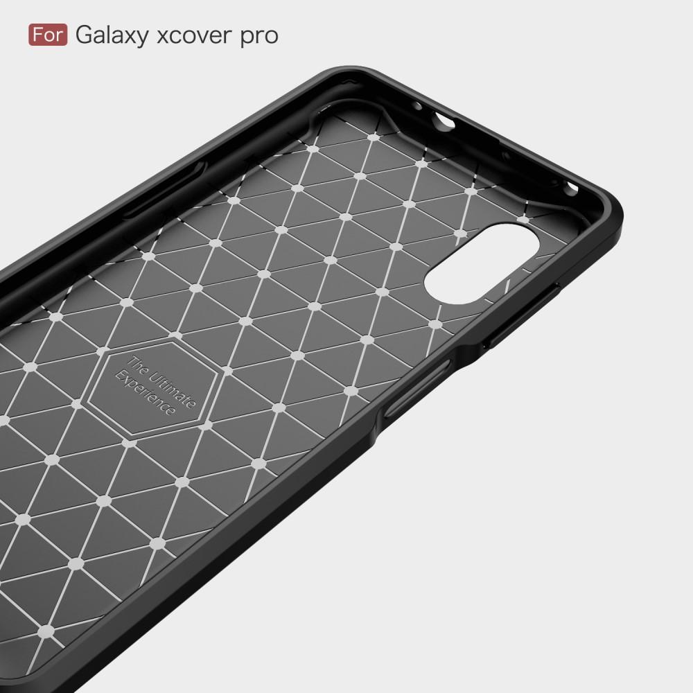 Samsung Galaxy Xcover Pro TPU-skal Brushed, Svart