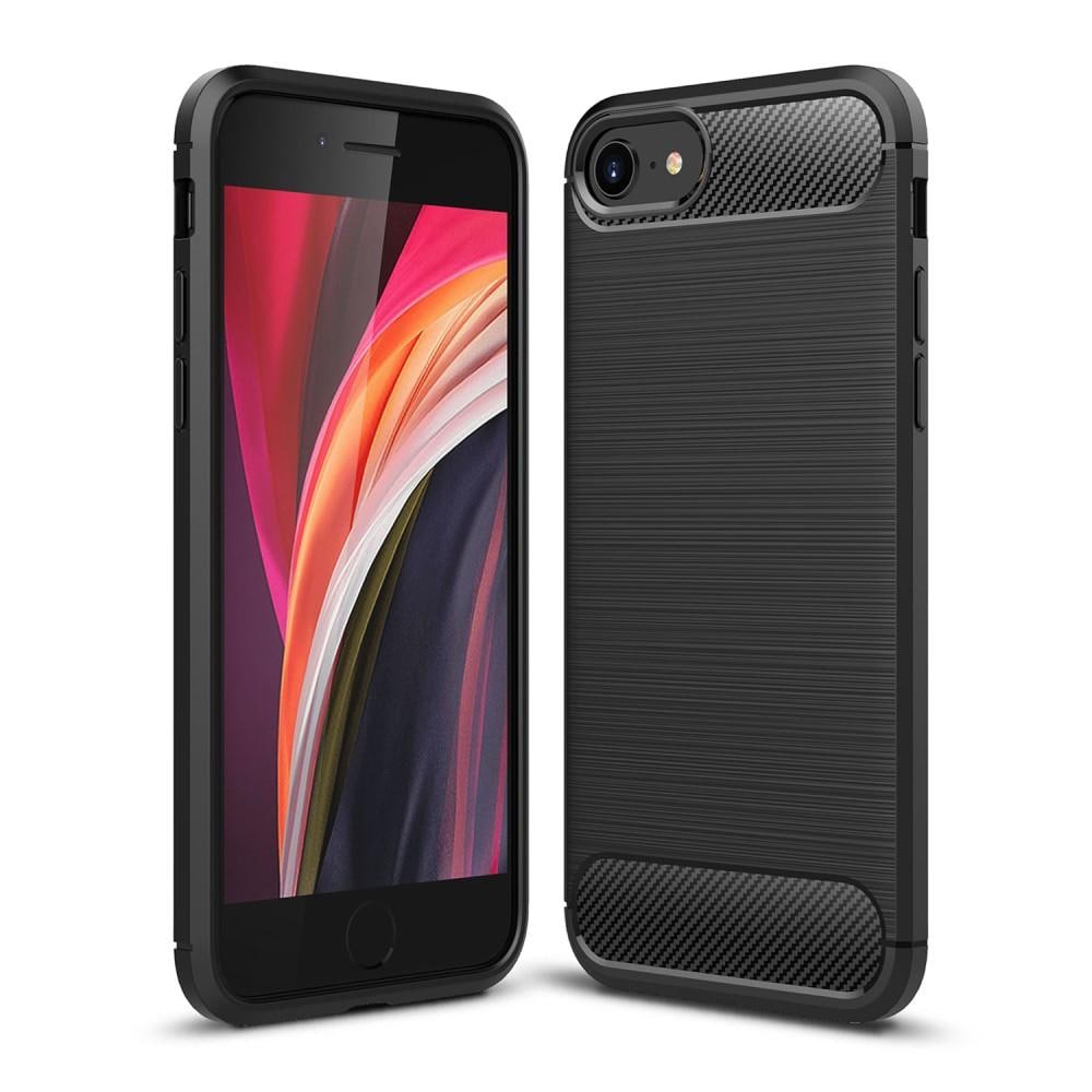 iPhone 7 TPU-skal Brushed, Svart