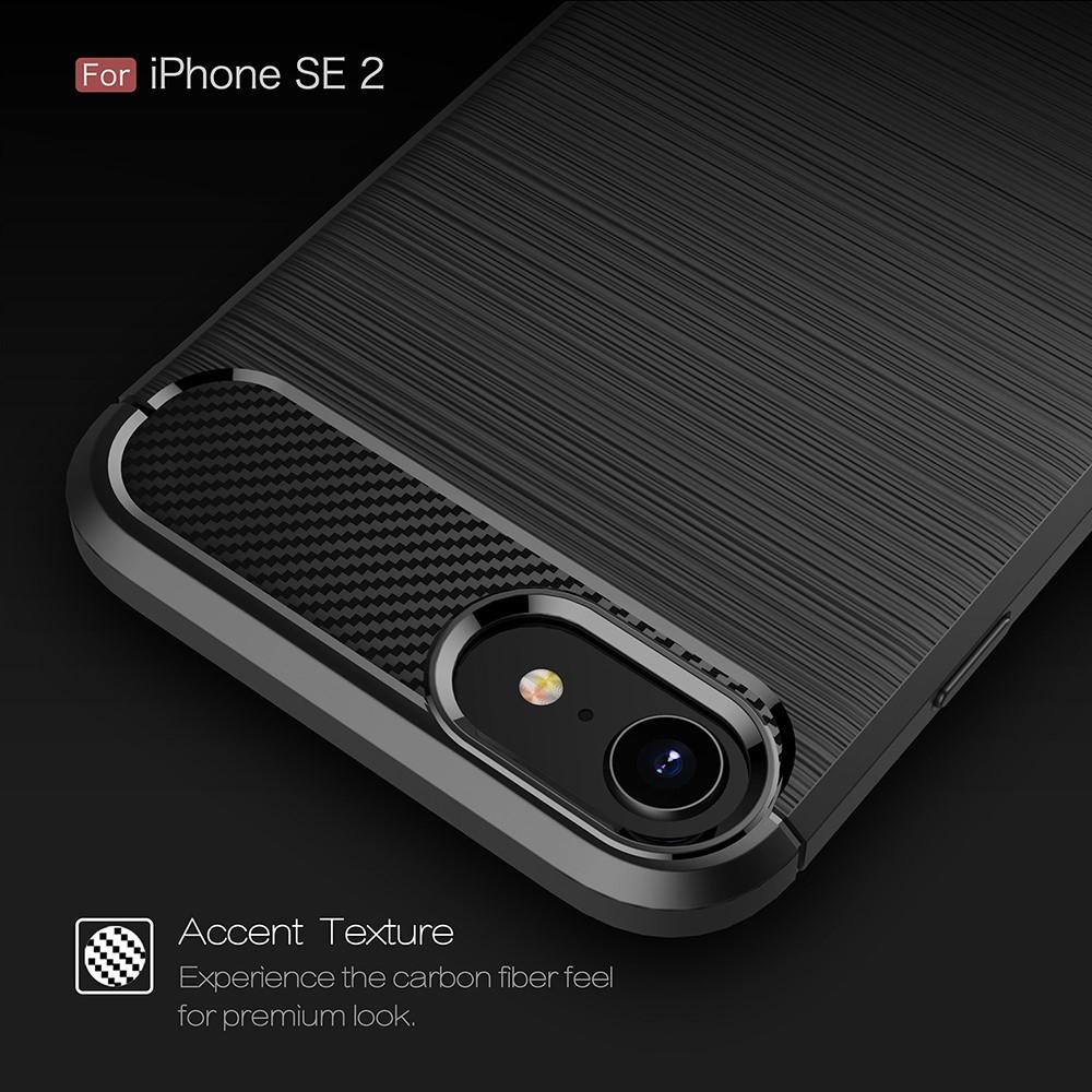 iPhone SE (2022) TPU-skal Brushed, Black