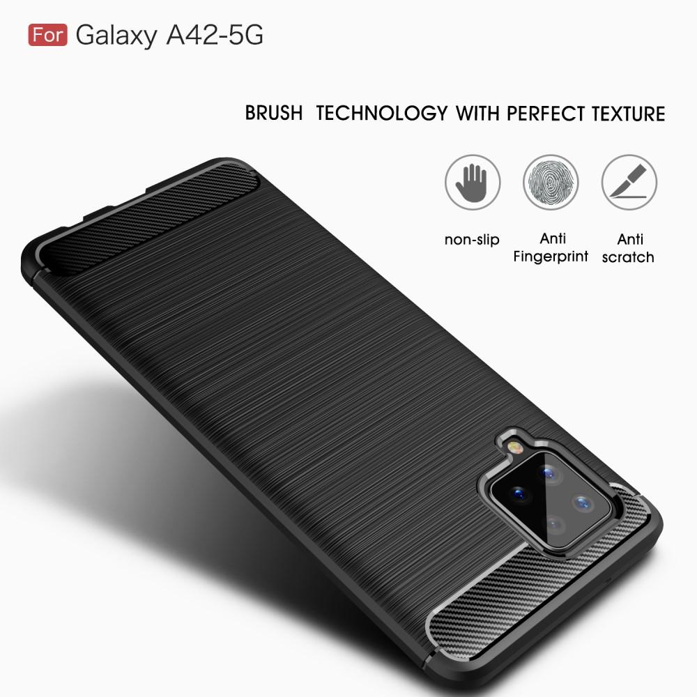 Samsung Galaxy A42 5G TPU-skal Brushed, Black