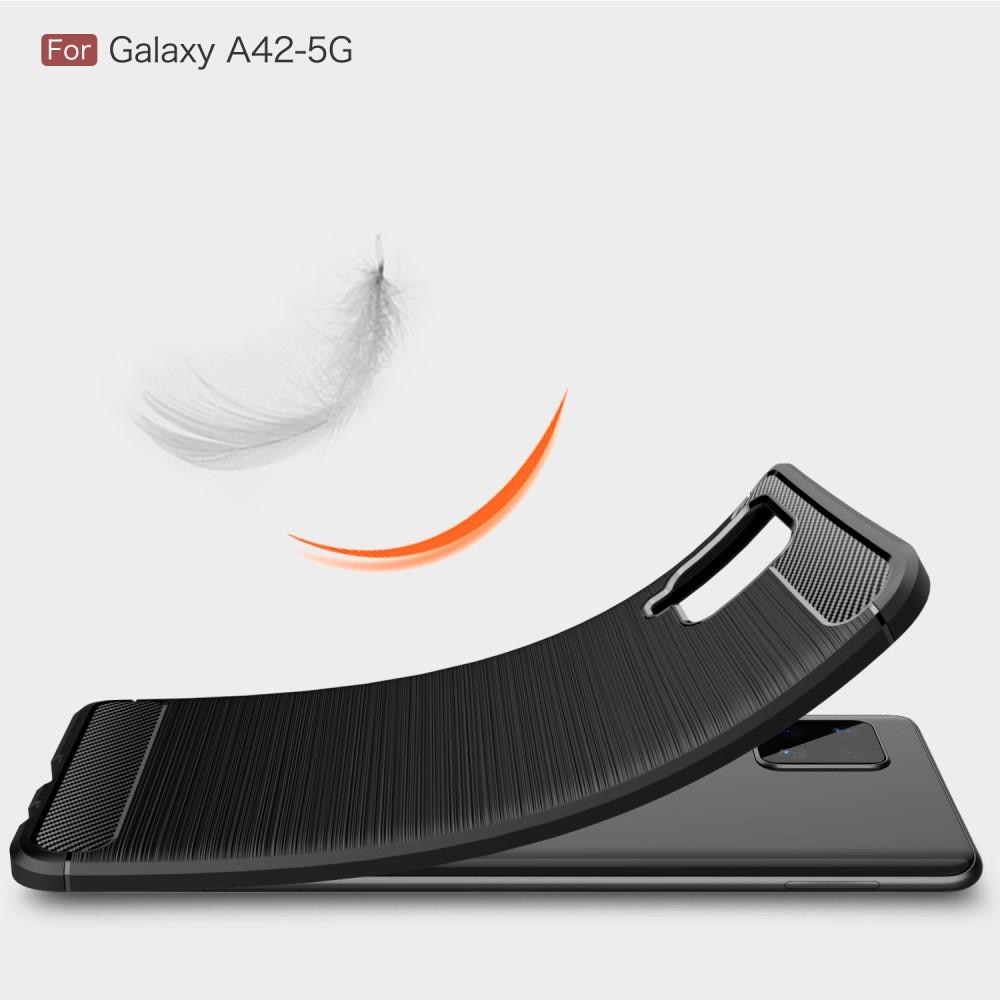 Samsung Galaxy A42 5G TPU-skal Brushed, Black