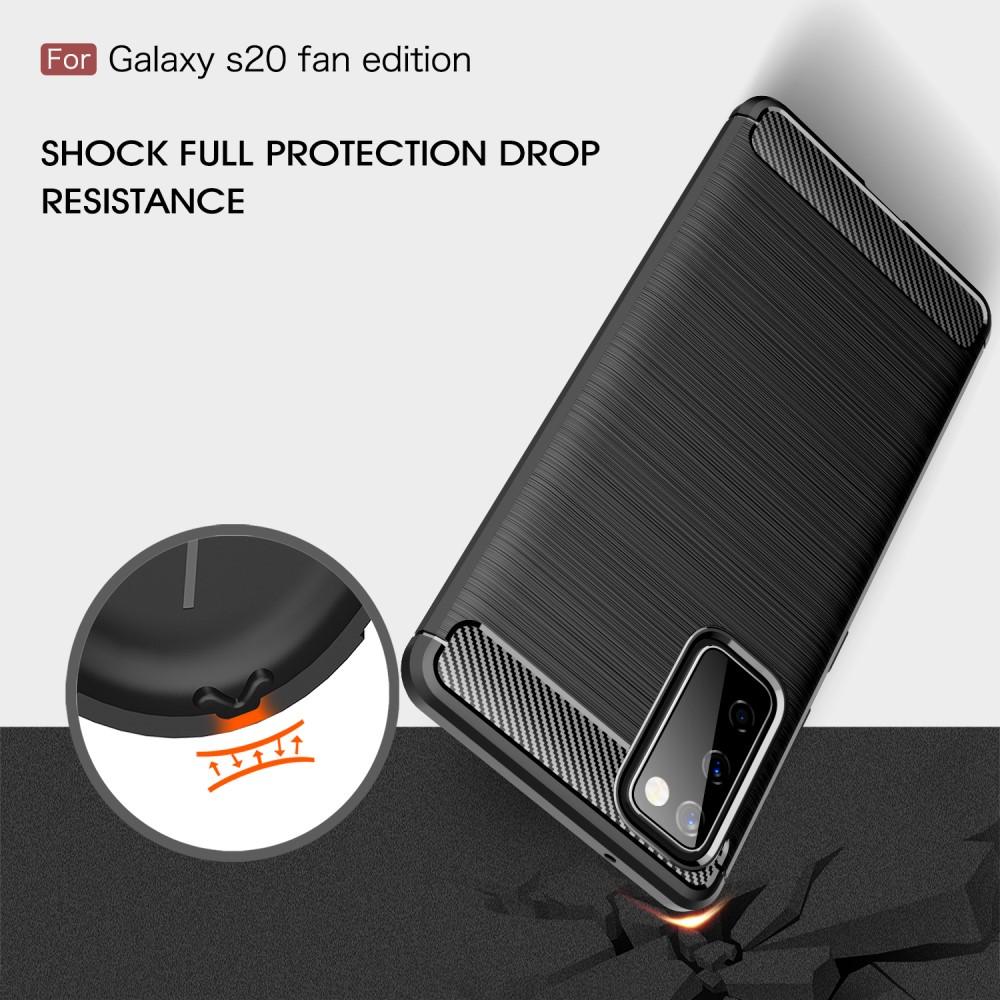 Samsung Galaxy S20 FE TPU-skal Brushed, Black