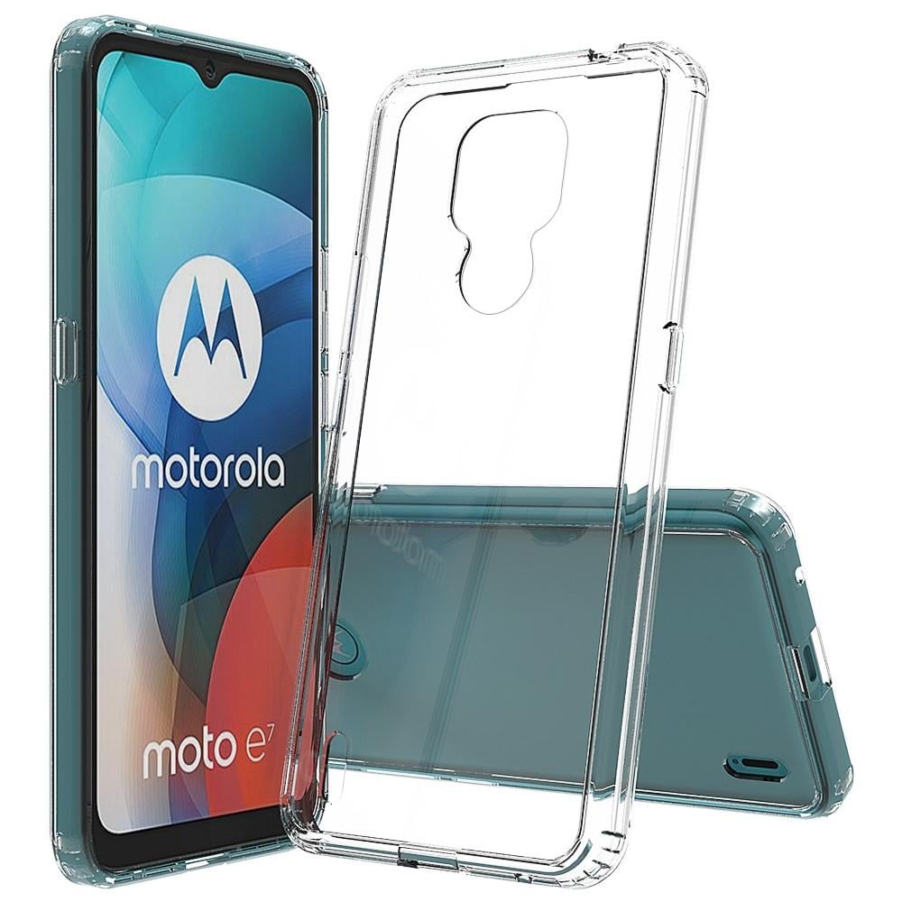 Motorola Moto E7 Crystal Hybrid-skal, Genomskinlig