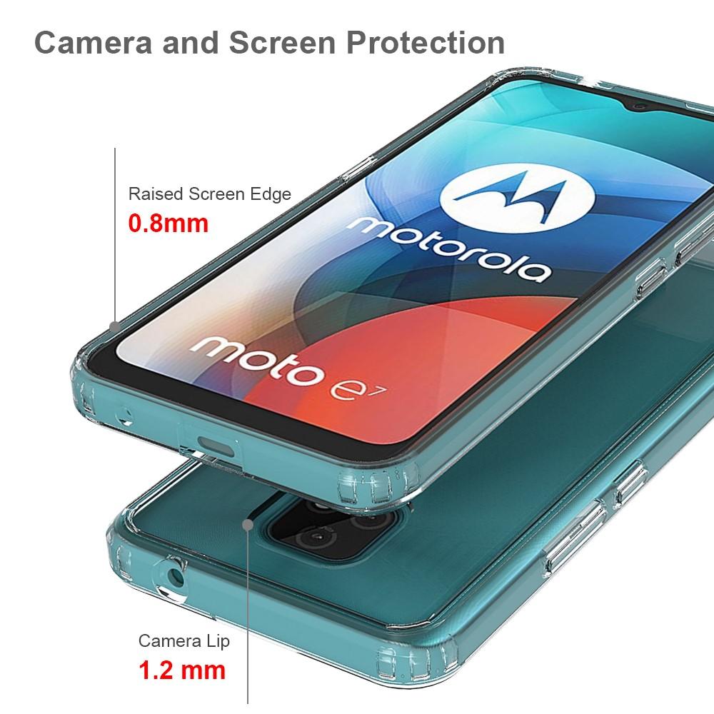 Motorola Moto E7 Crystal Hybrid-skal, Genomskinlig