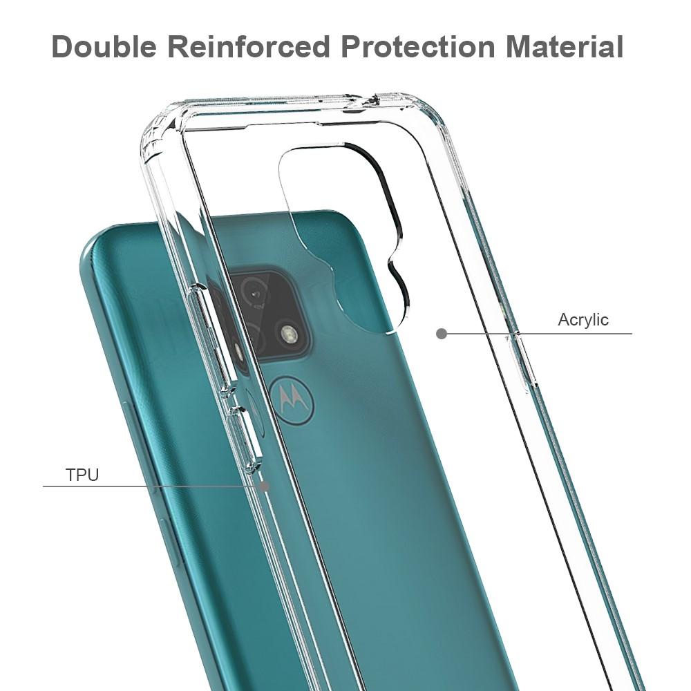Motorola Moto E7 Crystal Hybrid-skal, Genomskinlig