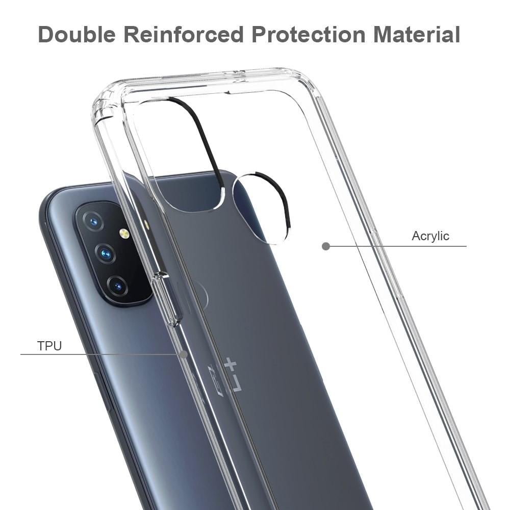  OnePlus Nord N100 Crystal Hybrid-skal, Genomskinlig