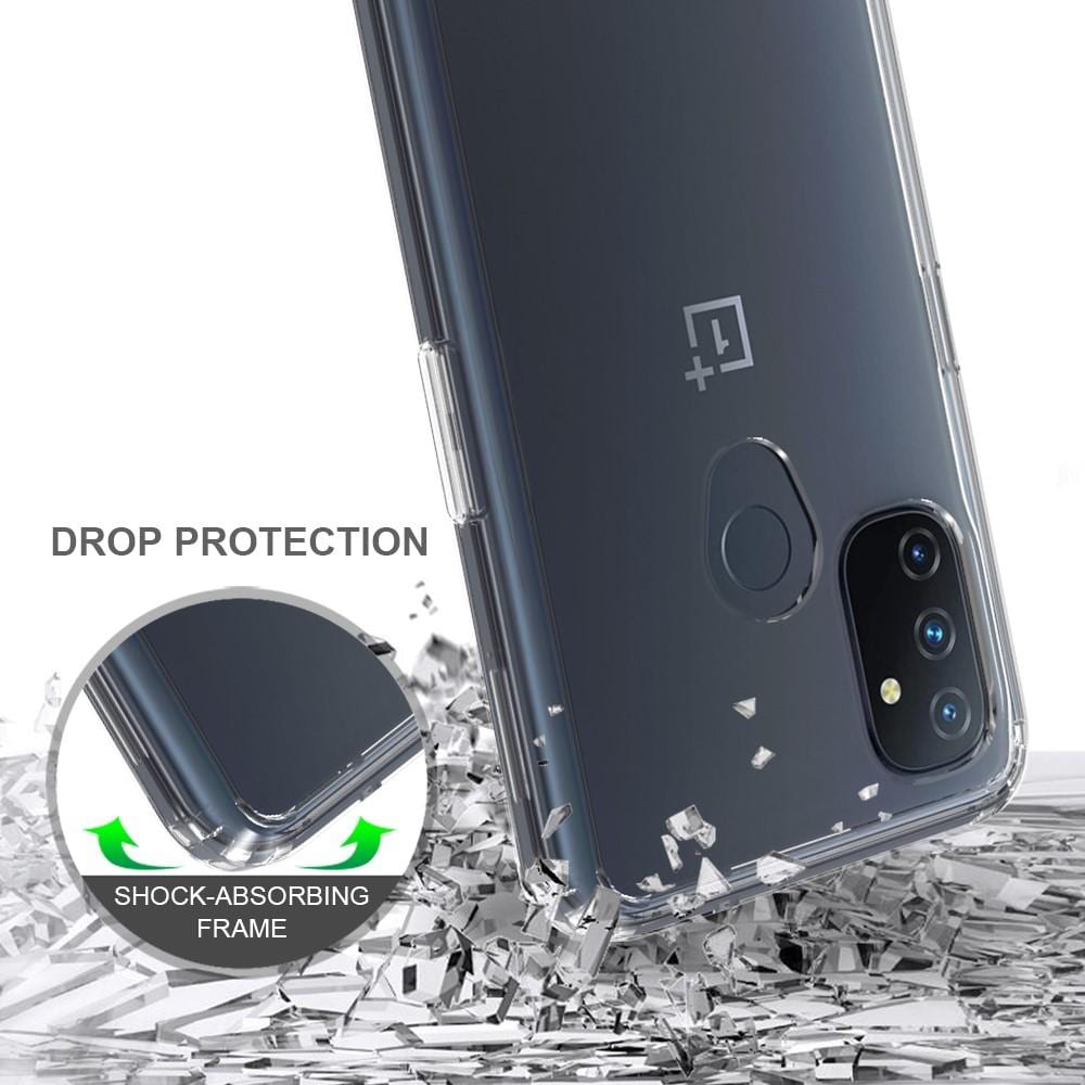  OnePlus Nord N100 Crystal Hybrid-skal, Genomskinlig